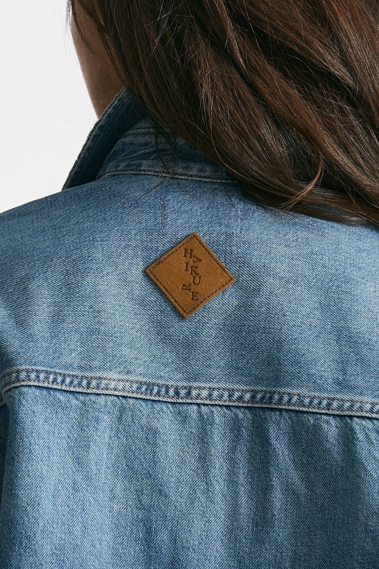 Camicia in denim crop