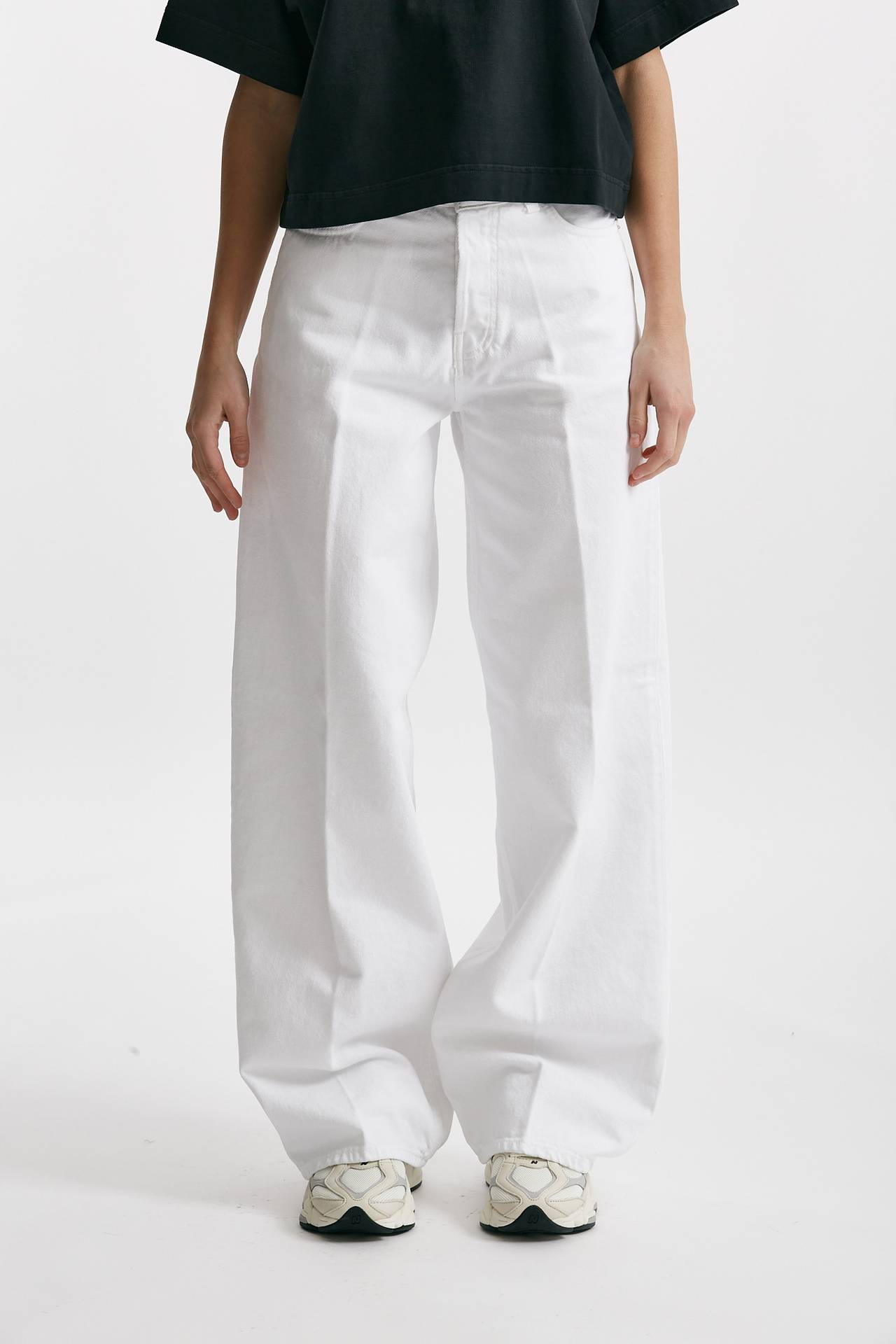 Jeans boyfit over BETHANY bianco