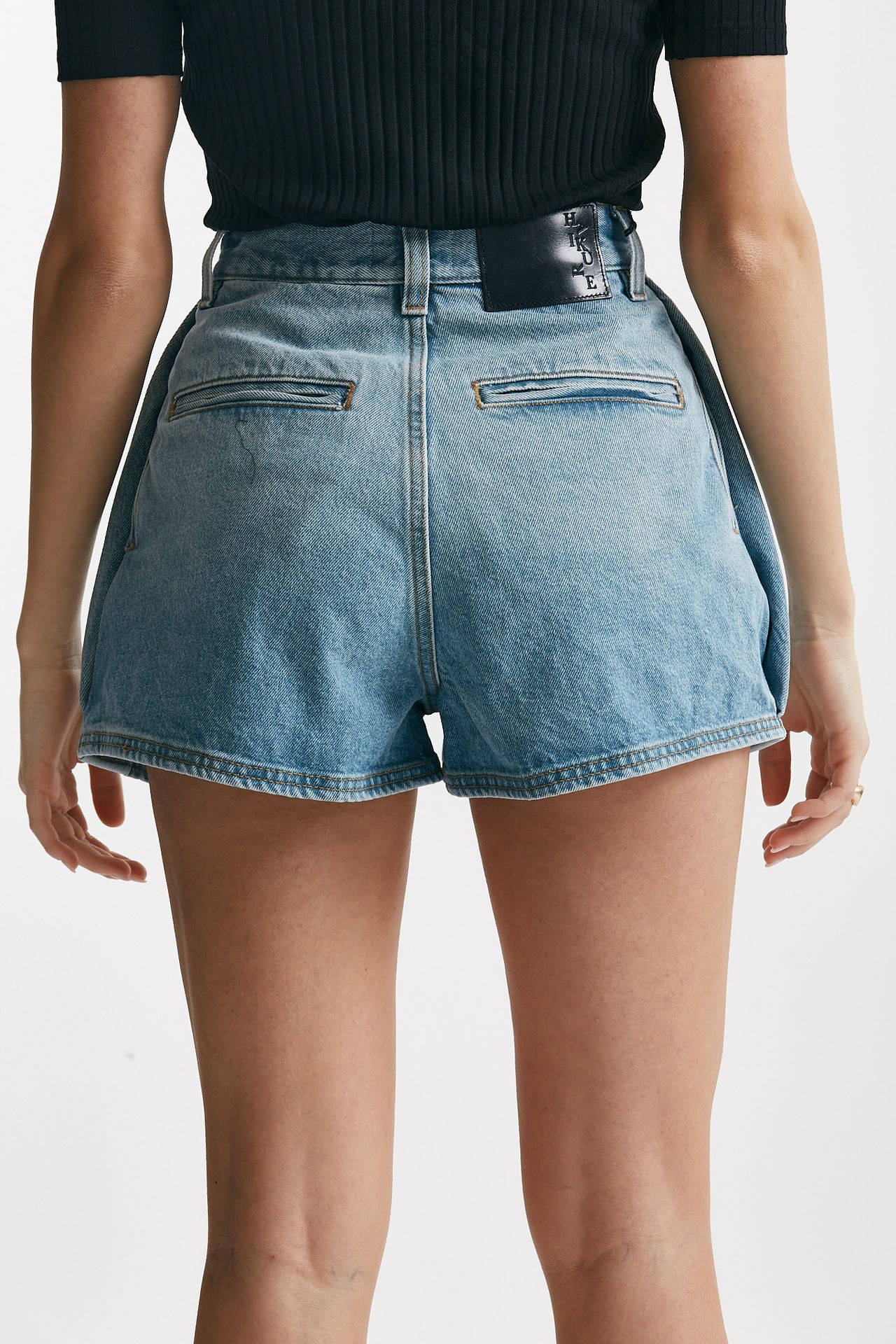 Short in denim lavaggio chiaro 