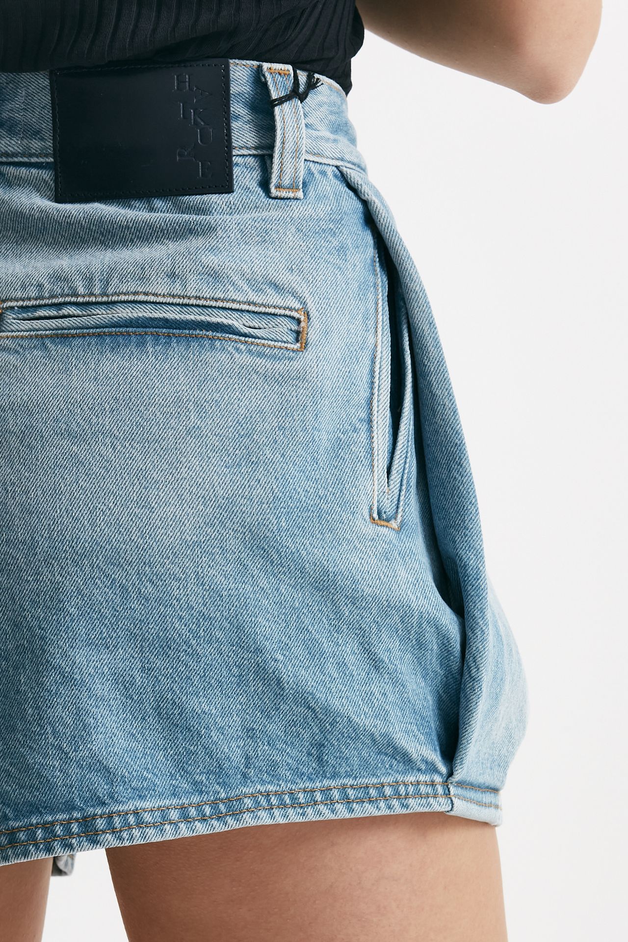 Short in denim lavaggio chiaro 