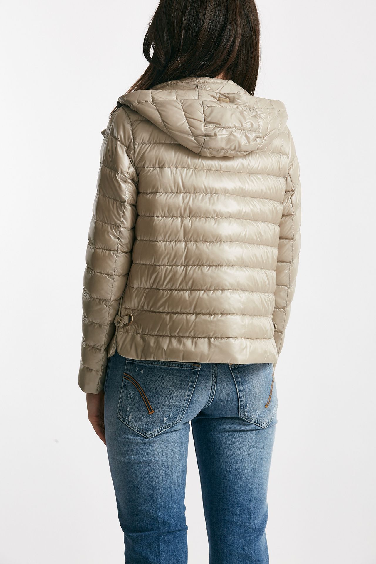 Giubbino in nylon ultralight beige chantilly 