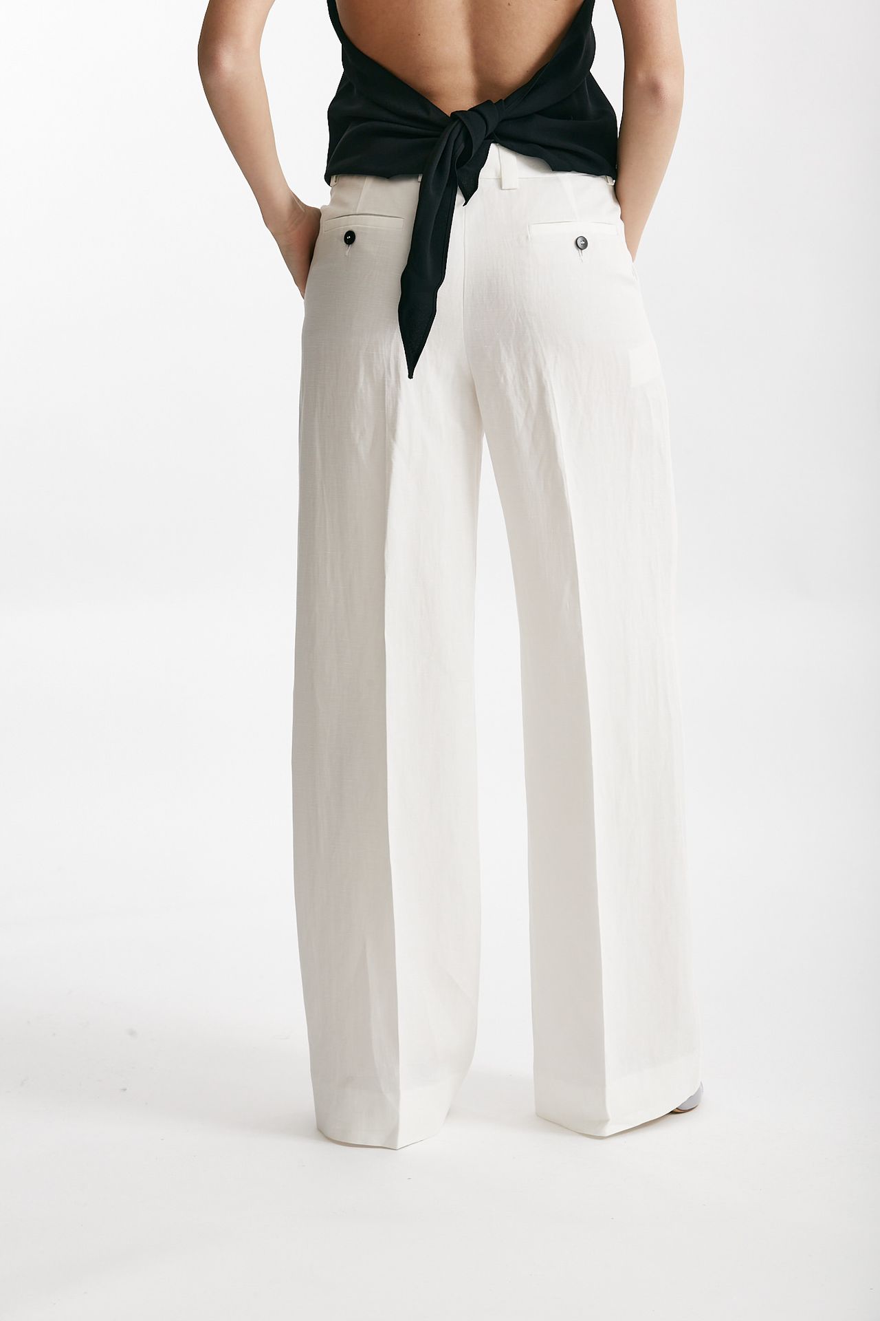 Pantalone palazzo INCOTEX NEERA bianco