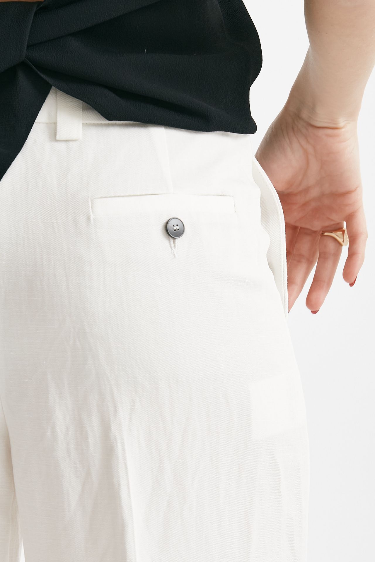 Pantalone palazzo INCOTEX NEERA bianco