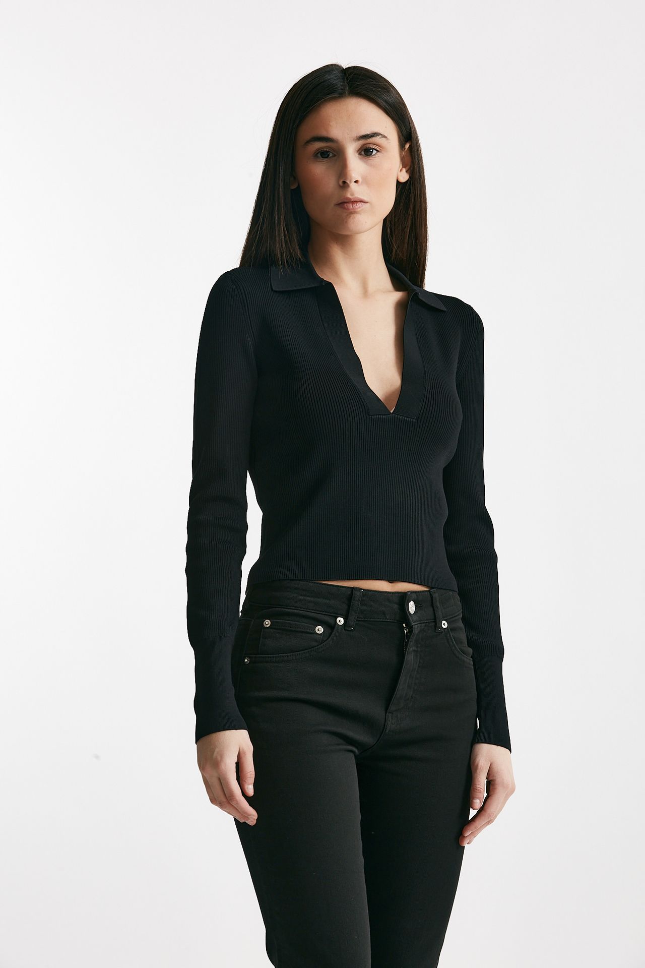 Maglia polo nero
