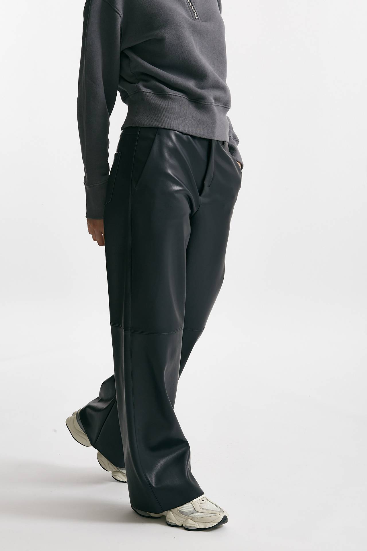 Pantalone ampio in ecopelle STORIA