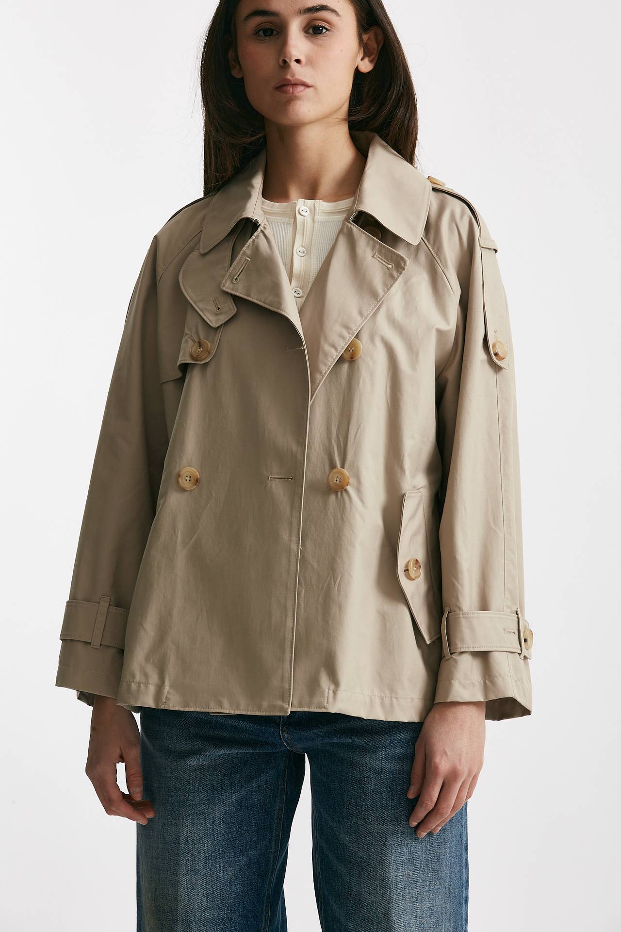 Trench corto DTRENCH beige