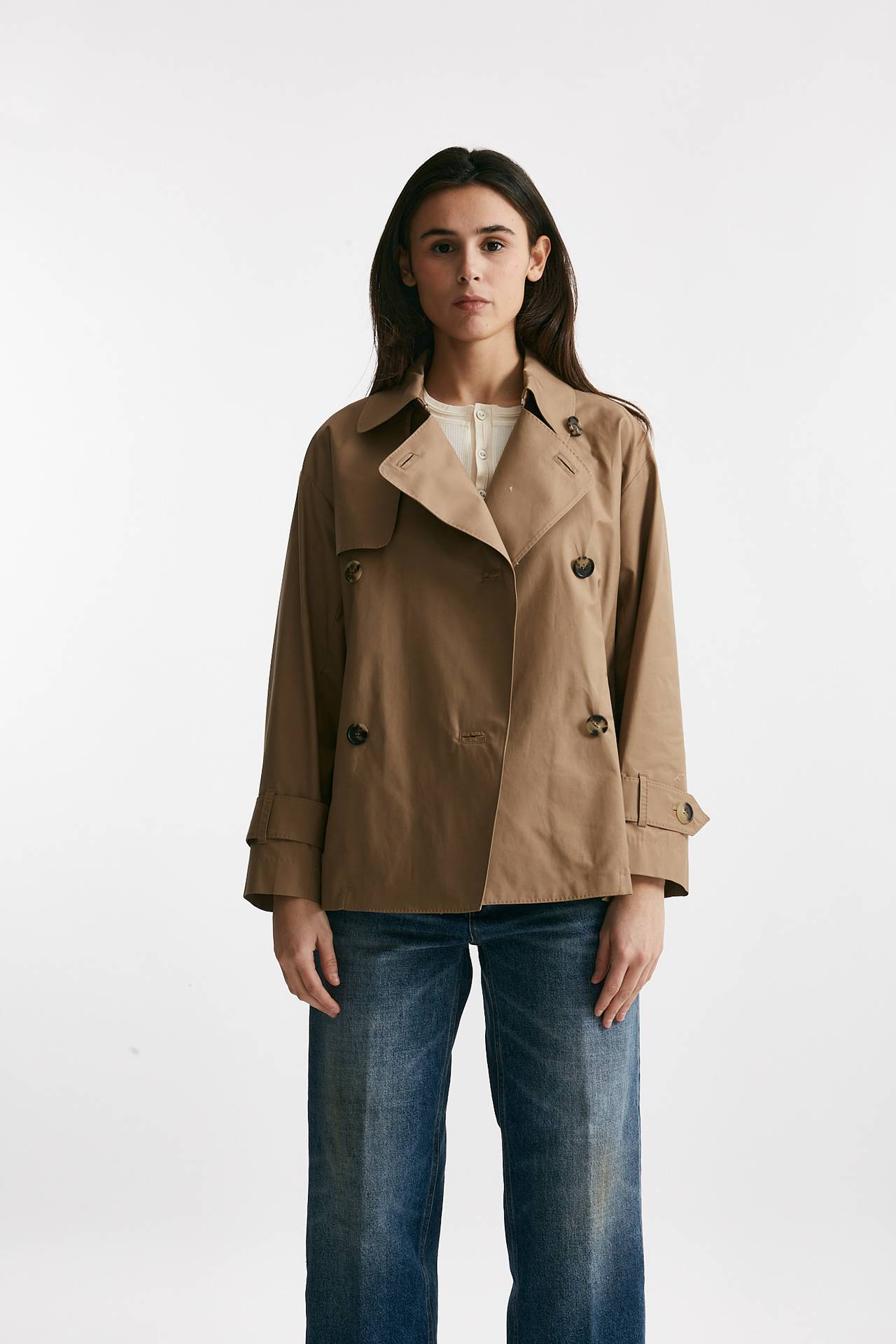 Trench corto ZENO in twill di cotone