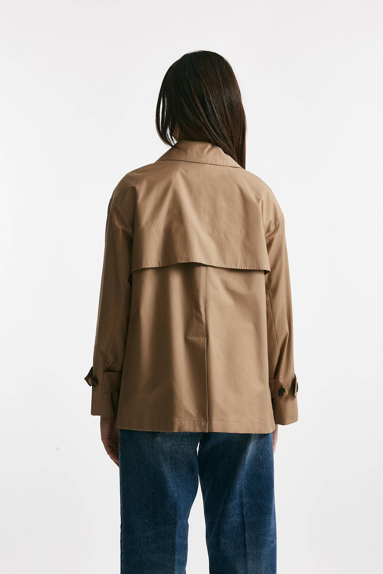 Trench corto ZENO in twill di cotone