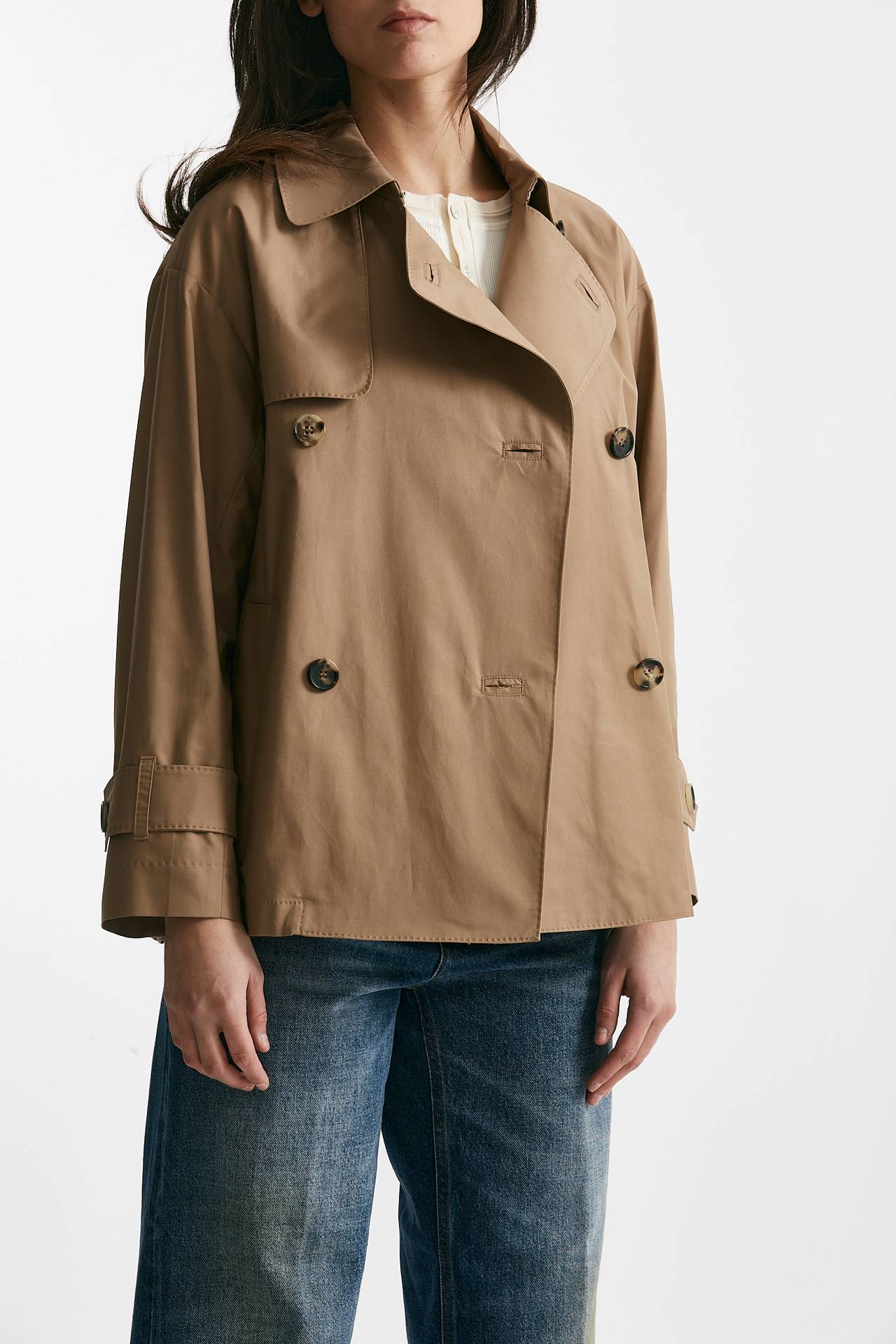 Trench corto ZENO in twill di cotone