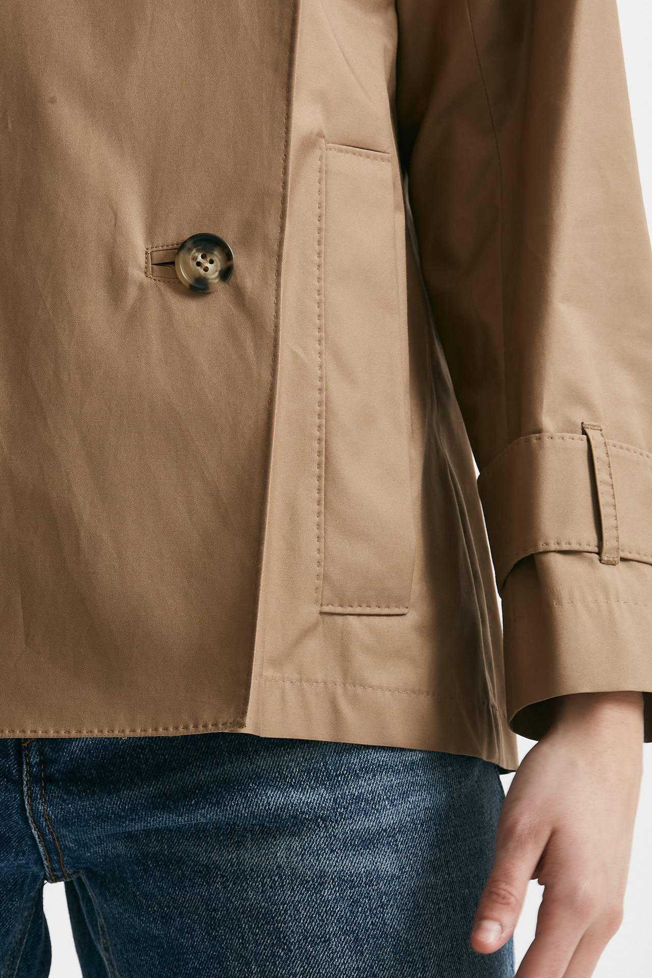 Trench corto ZENO in twill di cotone