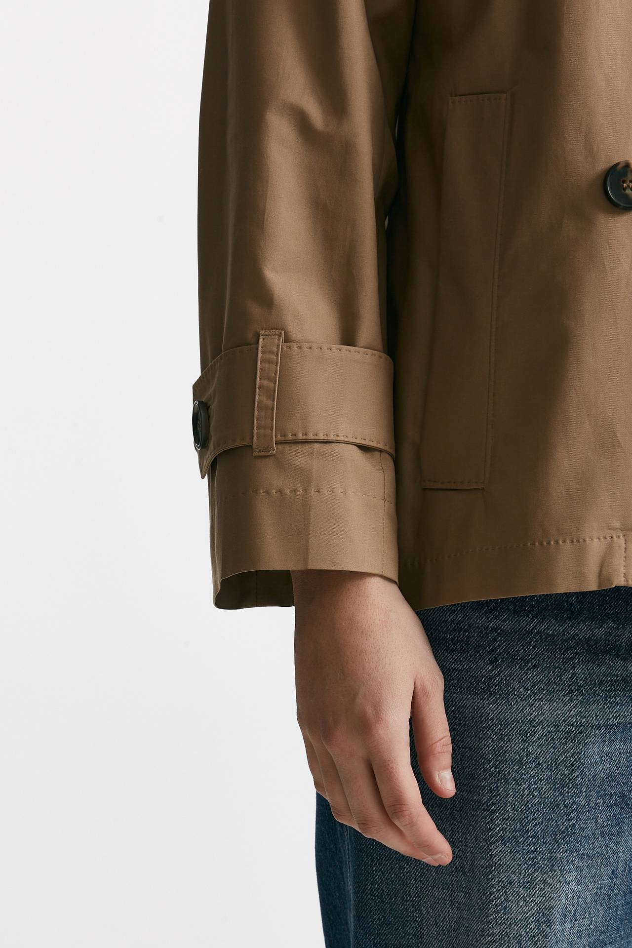 Trench corto ZENO in twill di cotone