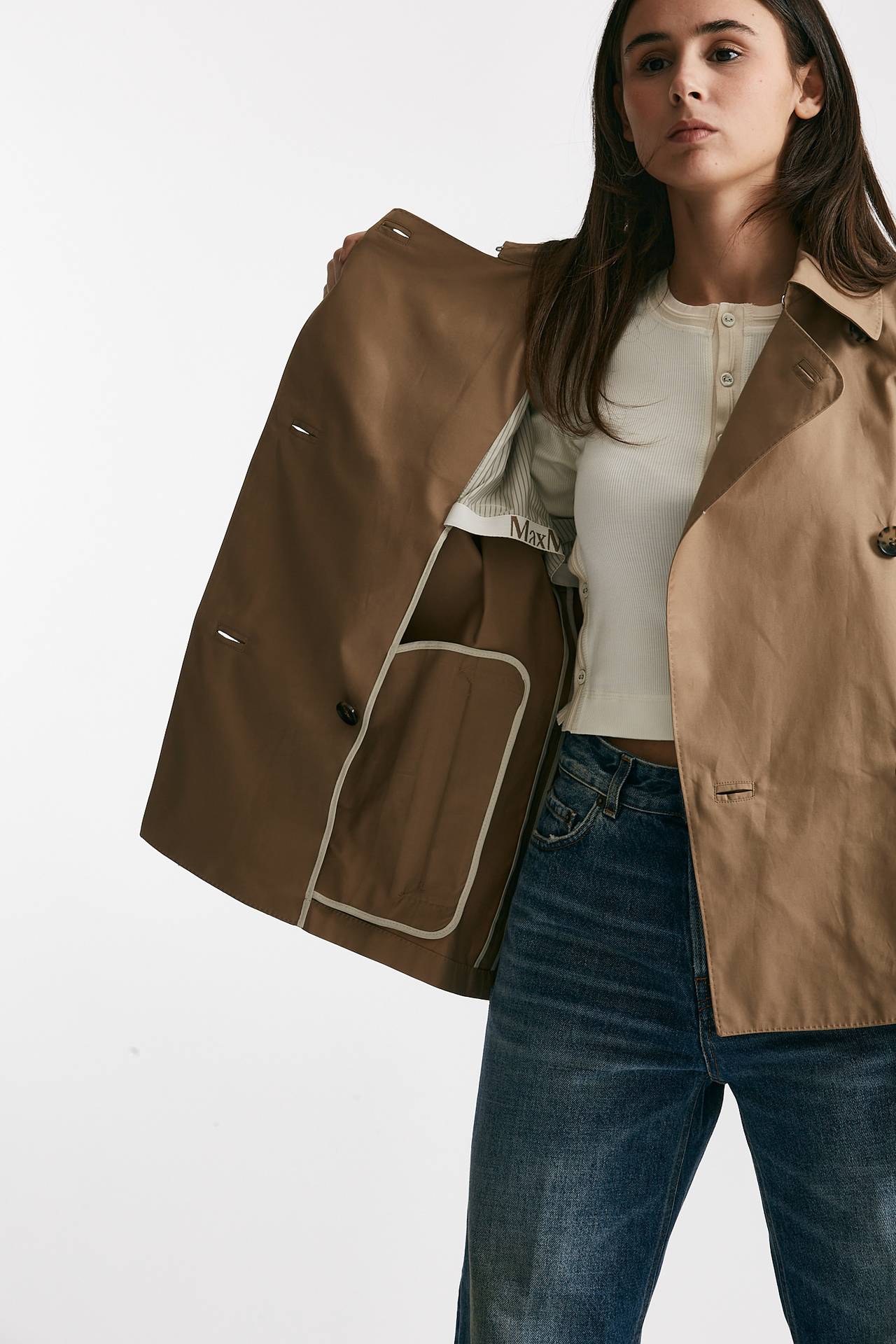 Trench corto ZENO in twill di cotone