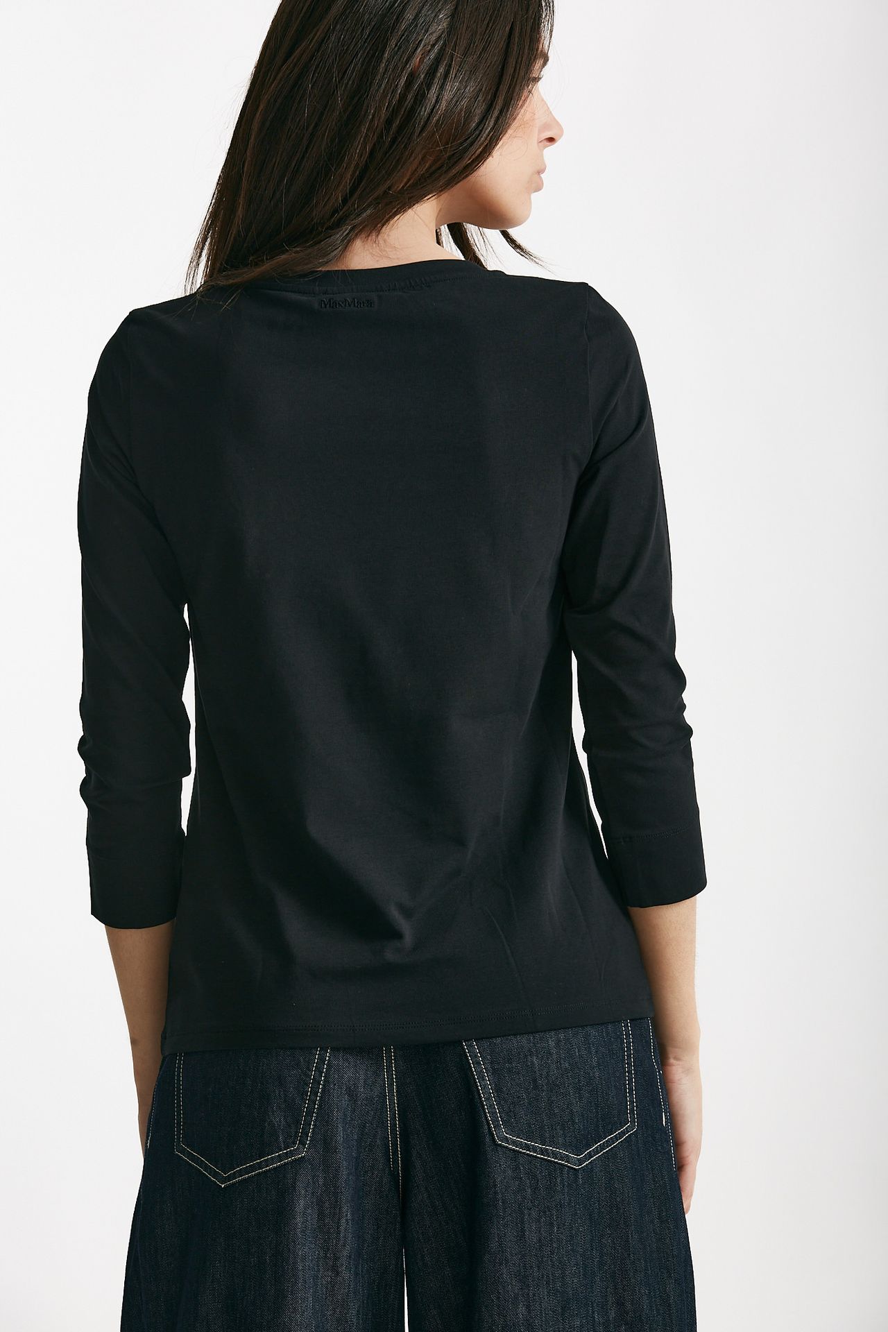 T-shirt in jersey nero