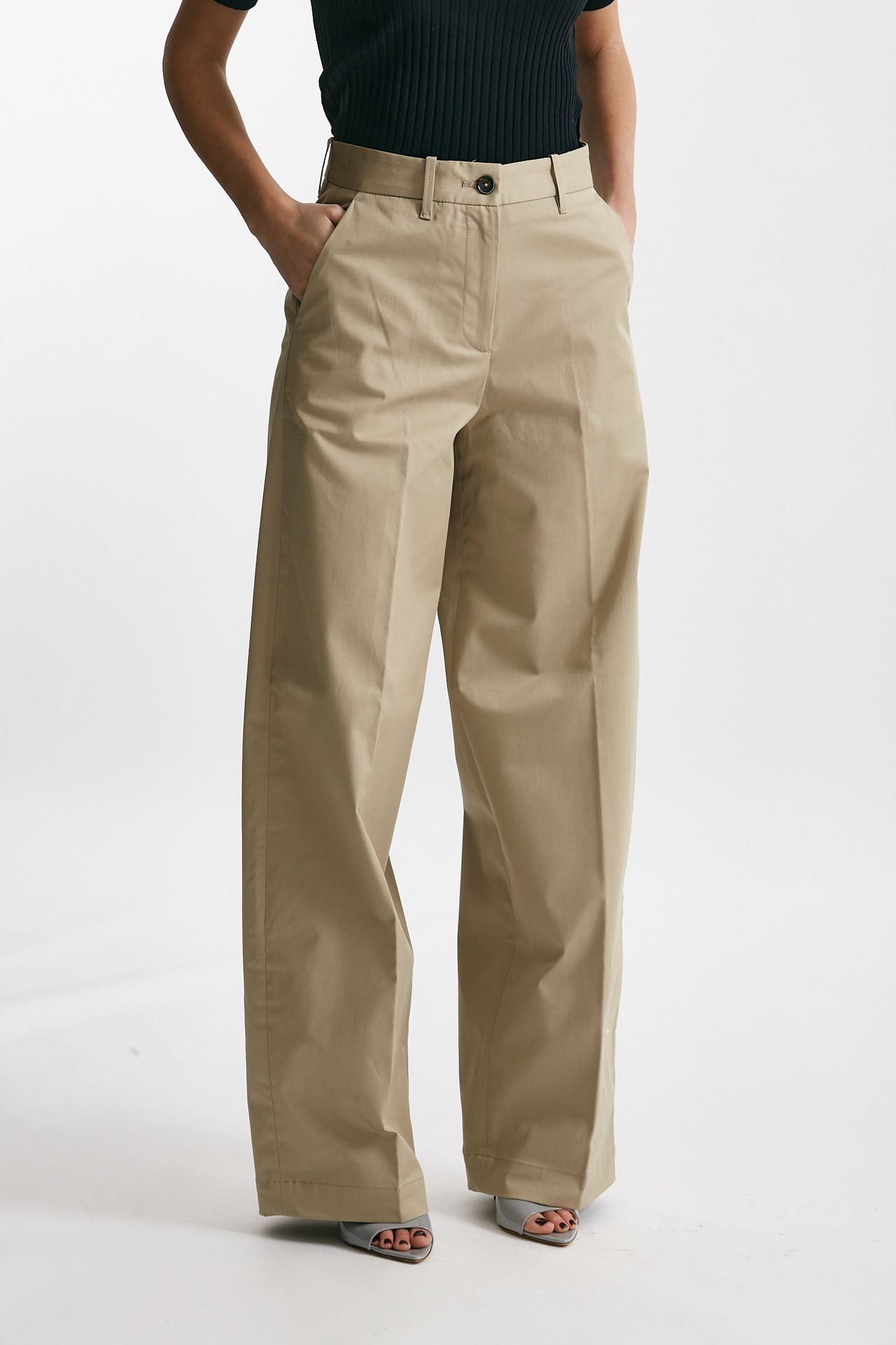 Pantalone palazzo NANCY beige