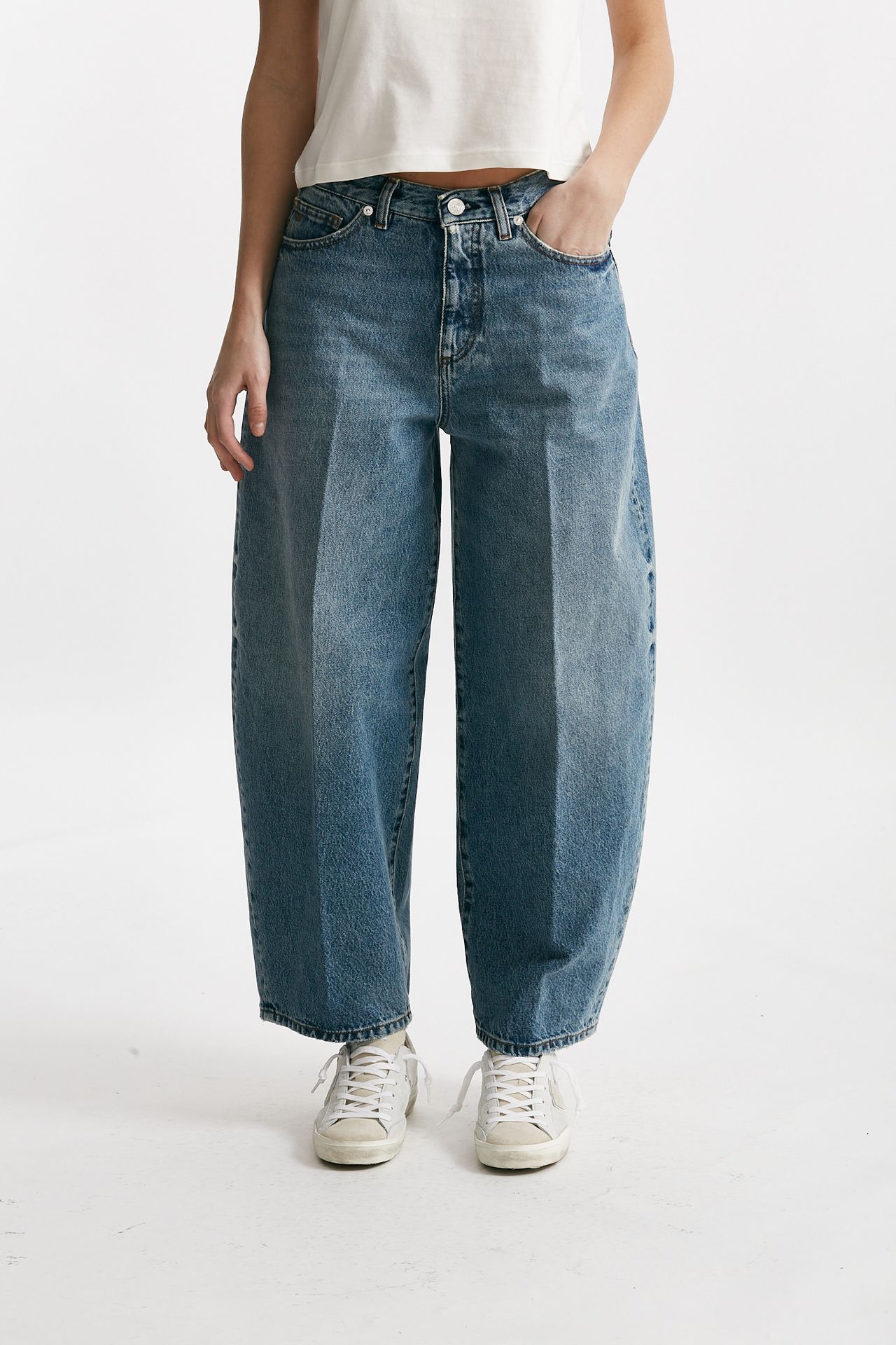 Jeans carrot MILENA Lavaggio medio chiaro