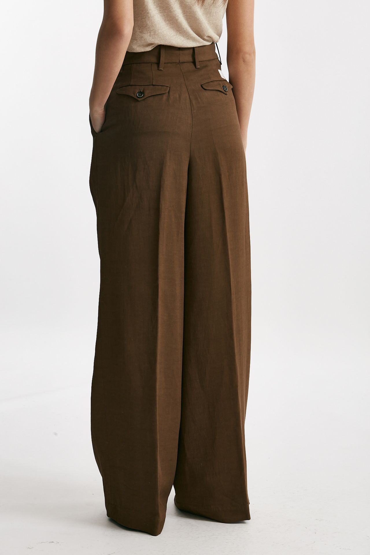 Pantalone palazzo SANDRA tabacco