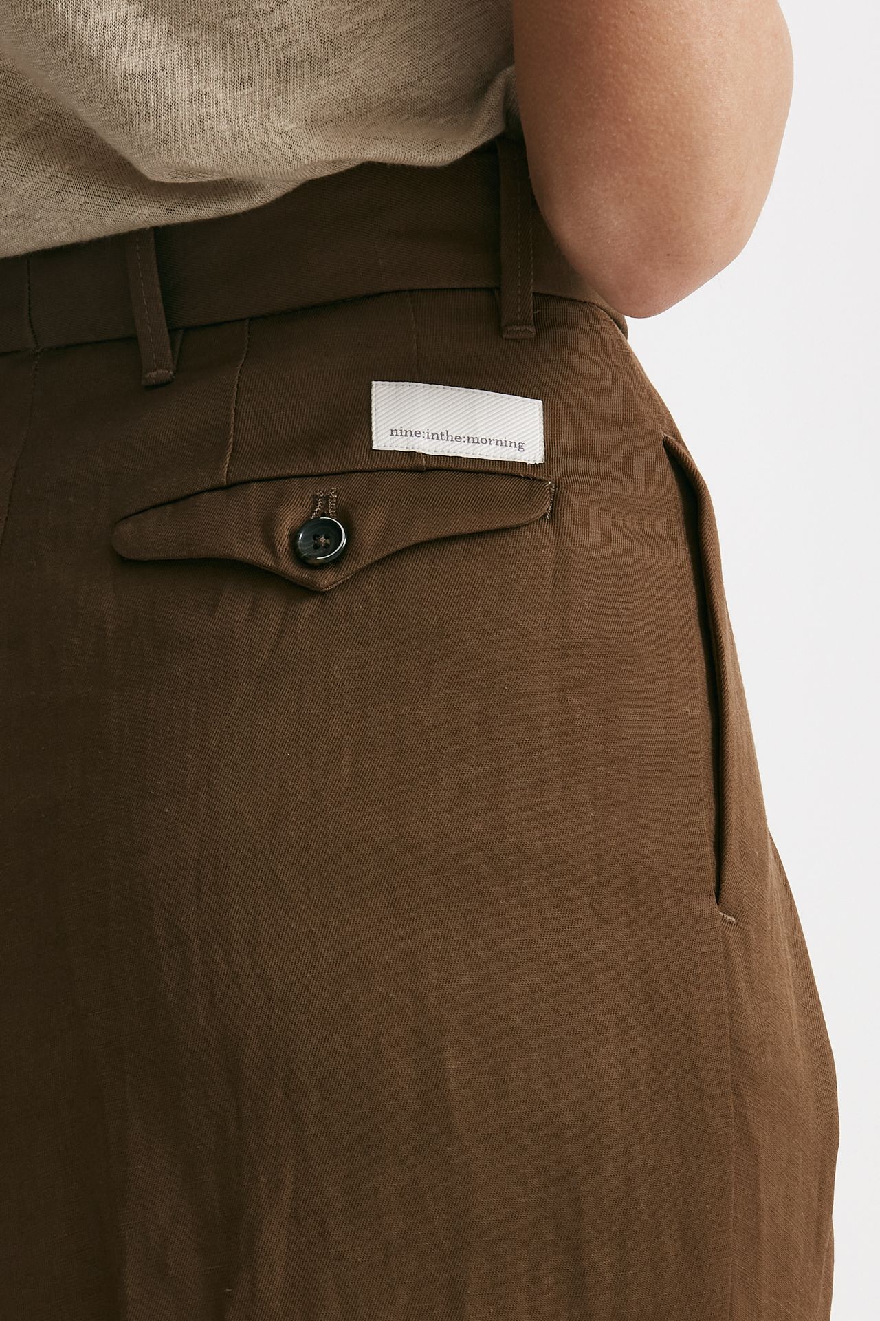 Pantalone palazzo SANDRA tabacco
