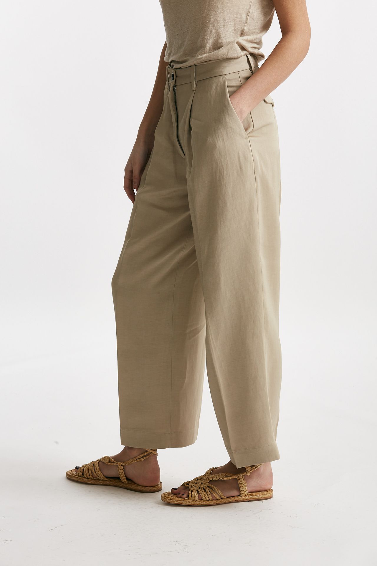 Pantalone chino RUBINO sabbia chiaro