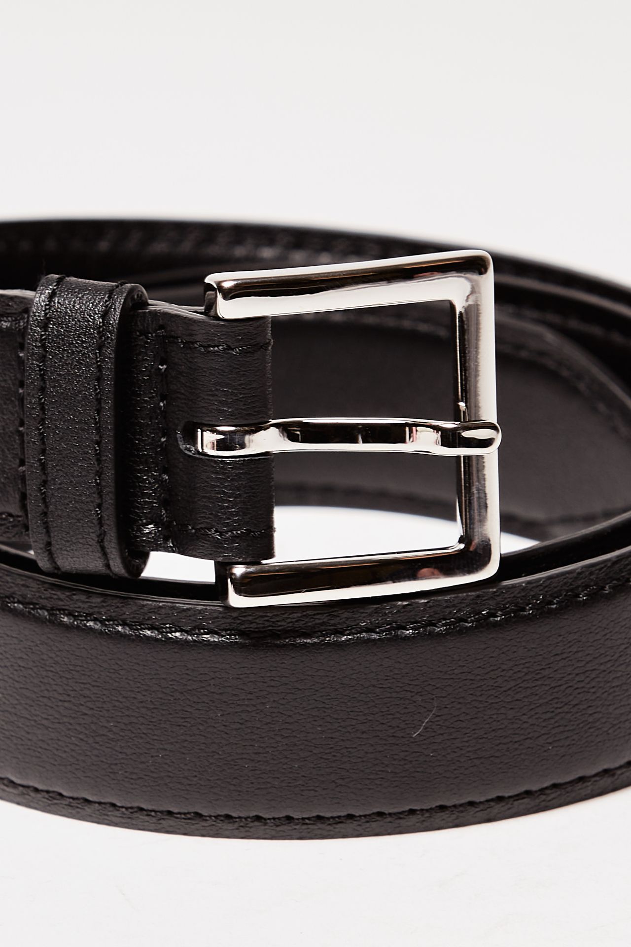 Cintura ORCIANI in pelle liscia nero