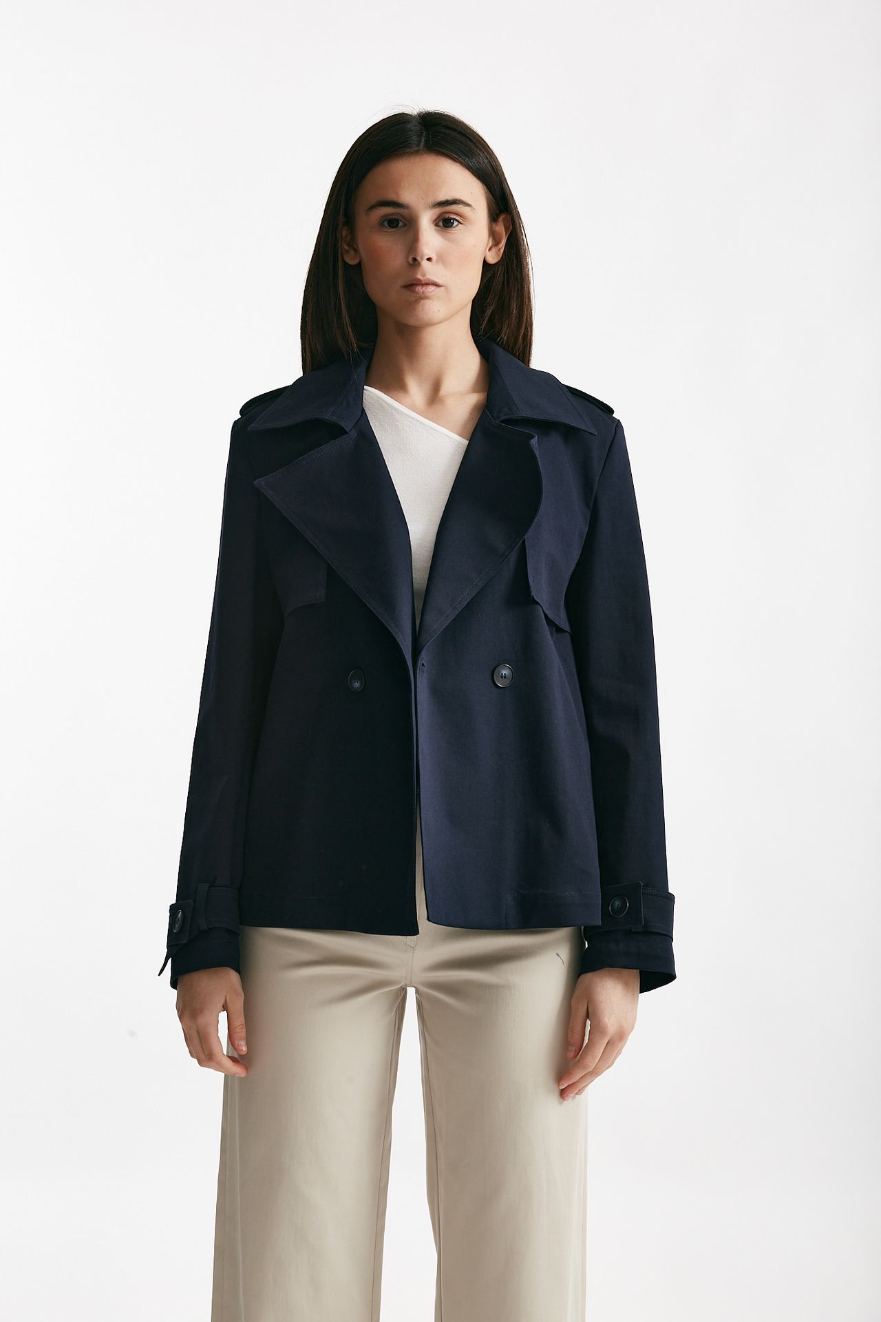 Giacca corta blu