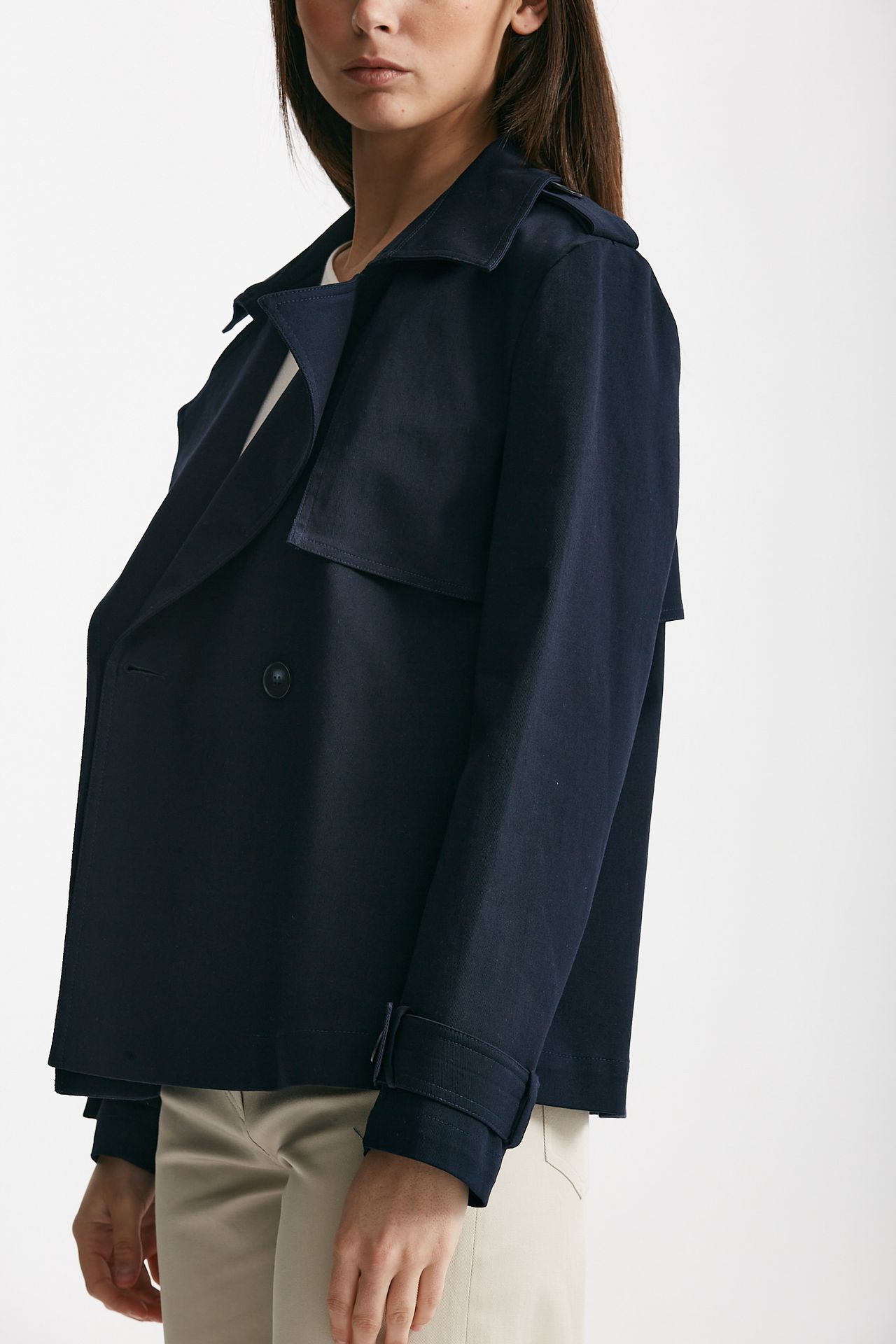 Giacca corta blu