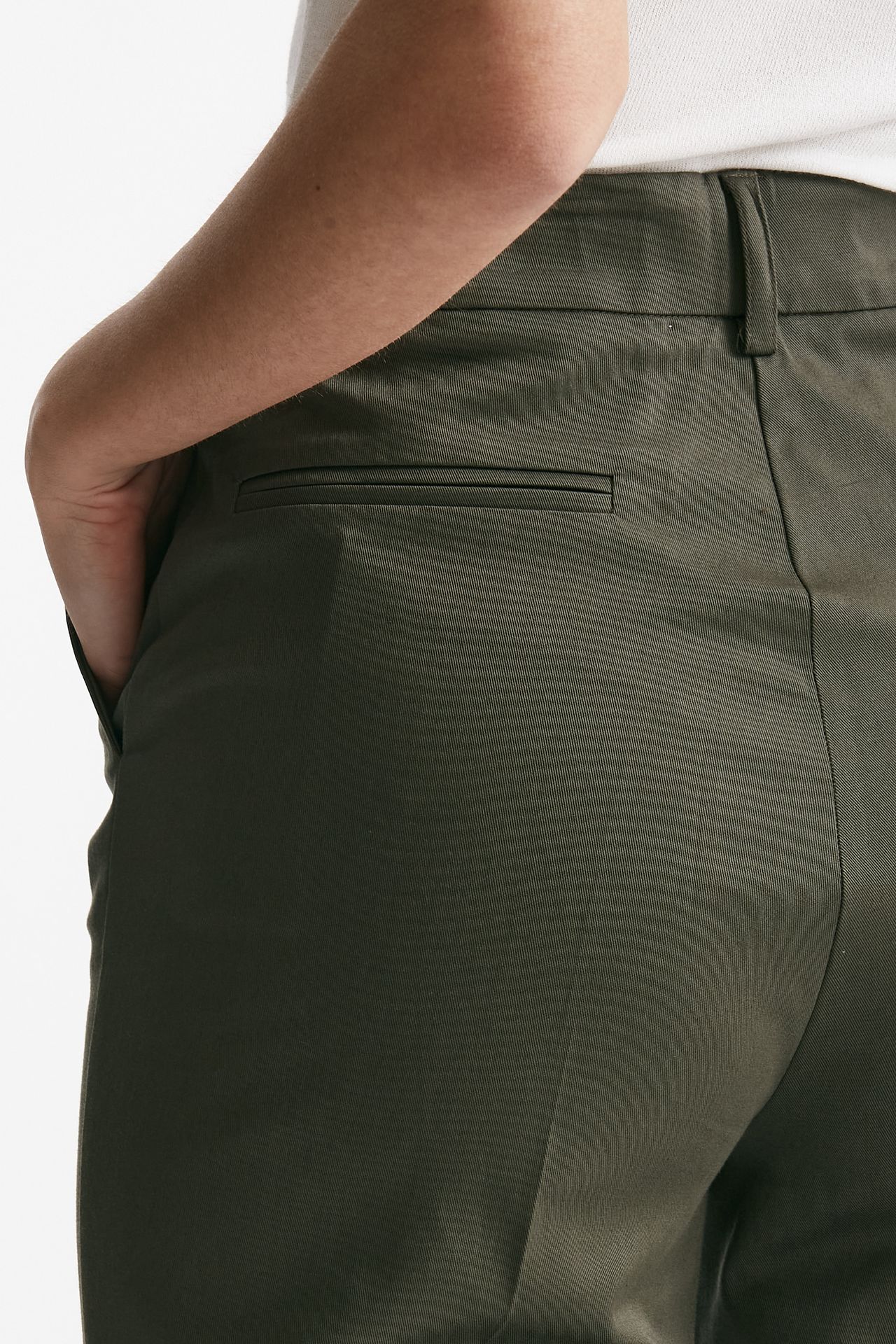 Pantalone vita alta palazzo verde militare 