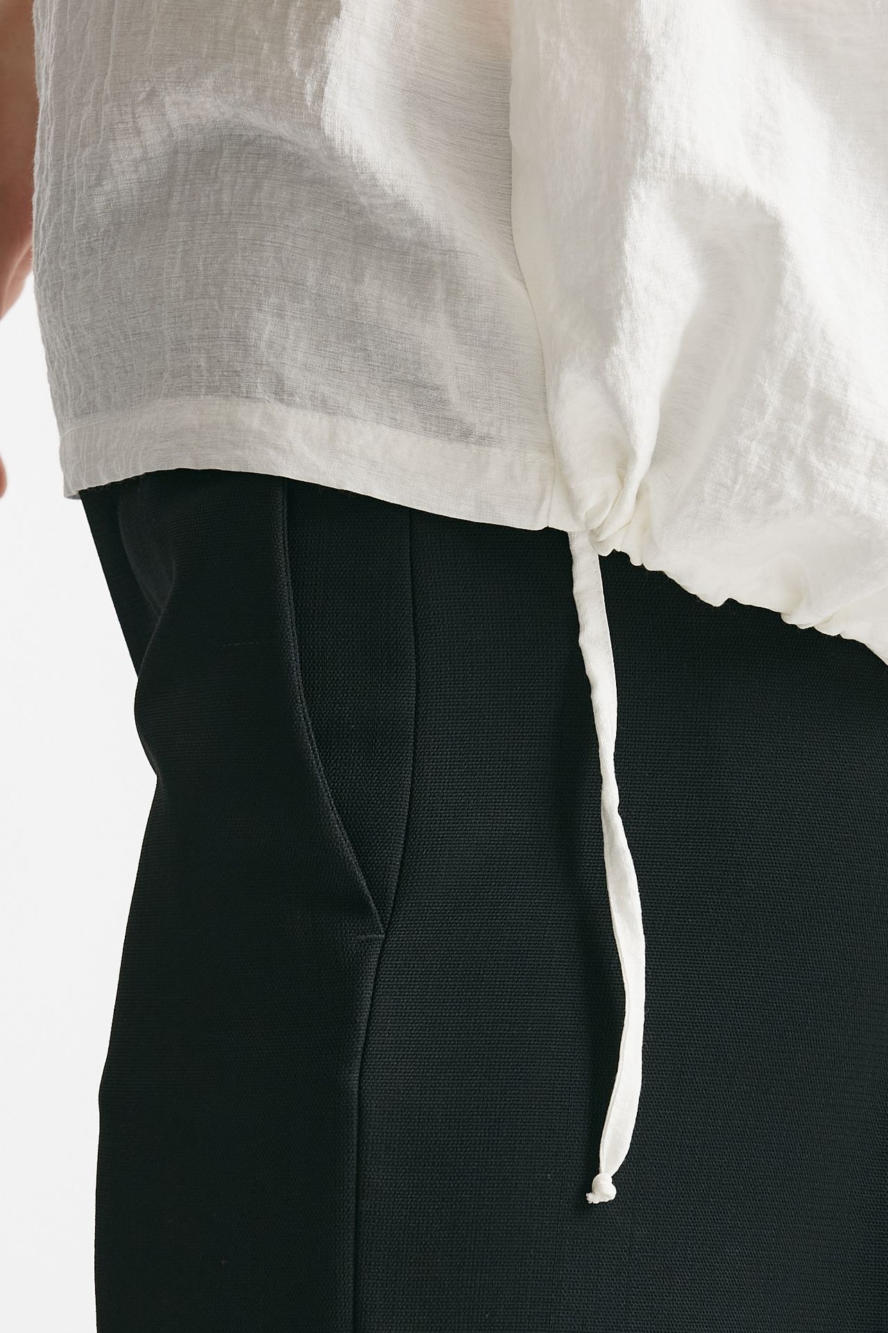 Camicia effetto stropicciato bianco