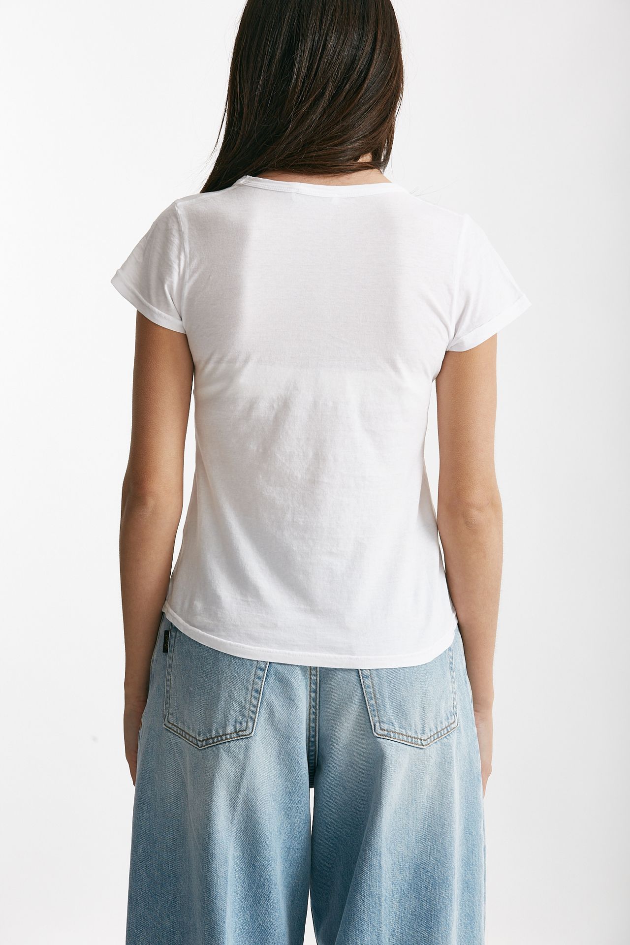 T-shirt basica girocollo bianco