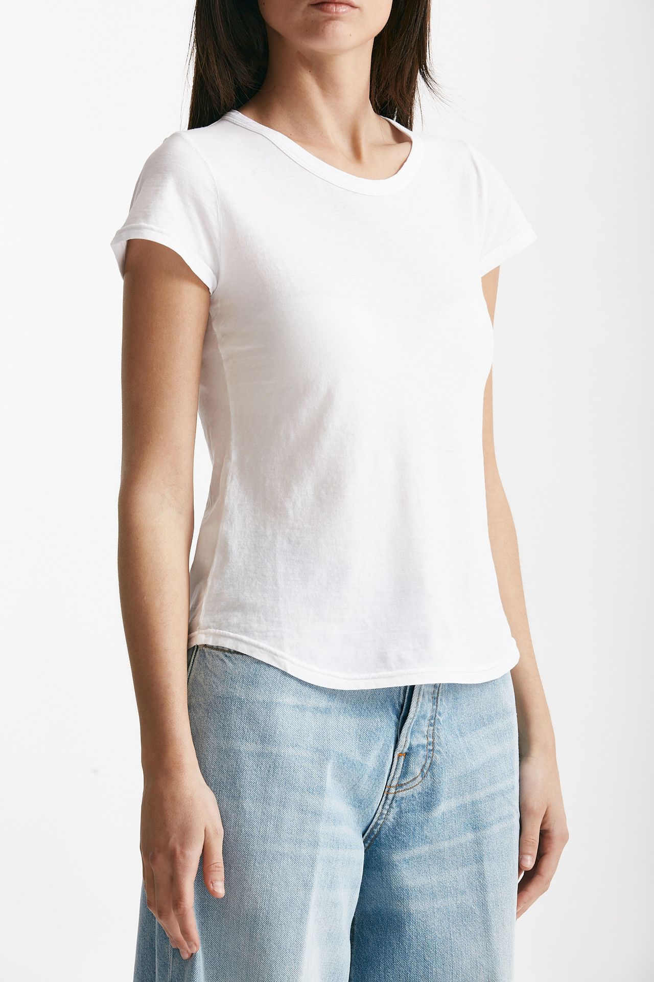 T-shirt basica girocollo bianco