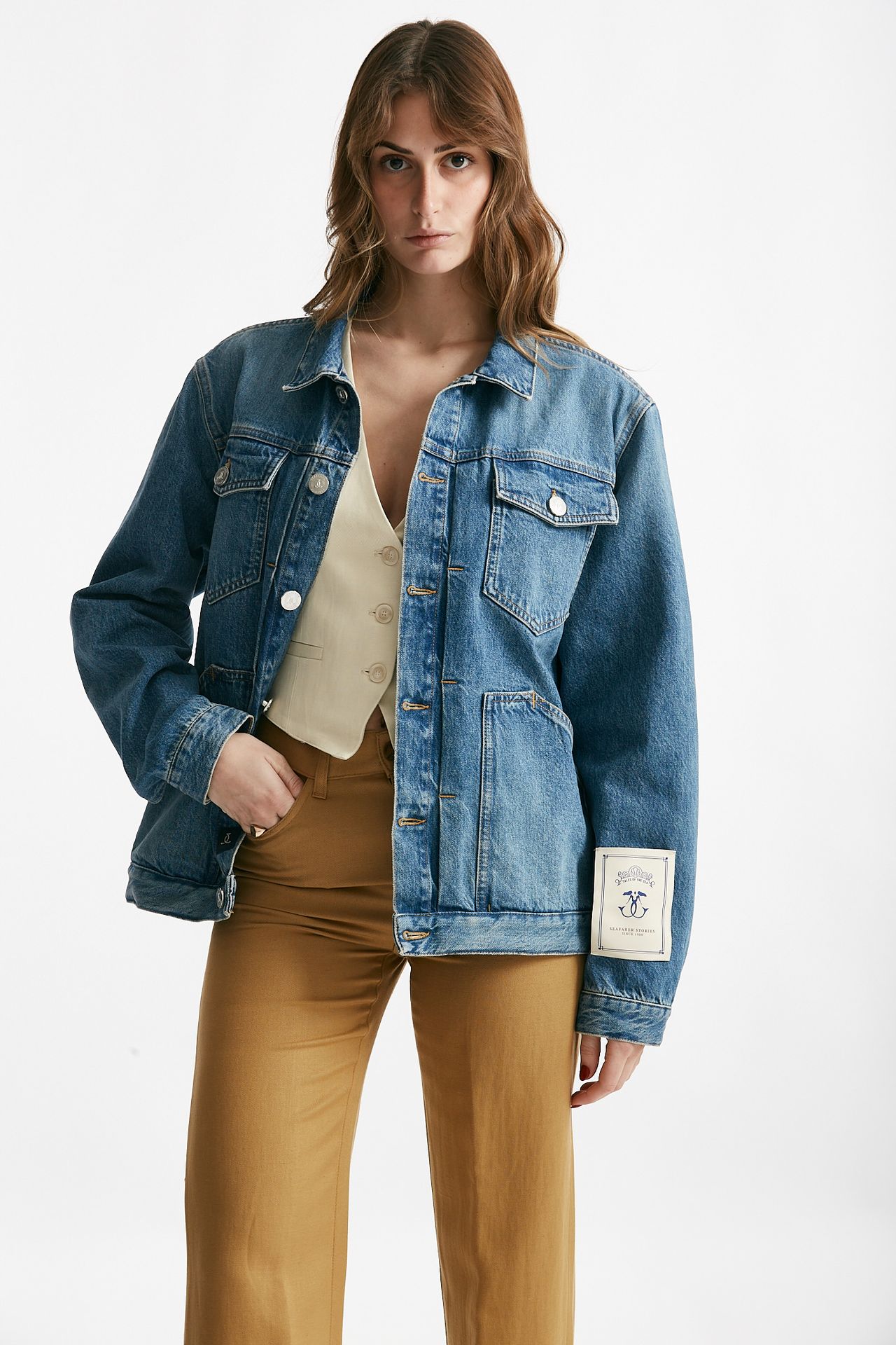 Giubbino in denim Over