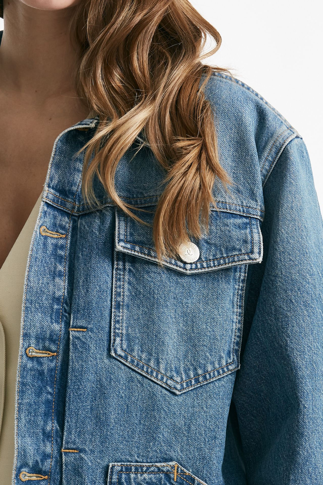 Giubbino in denim Over