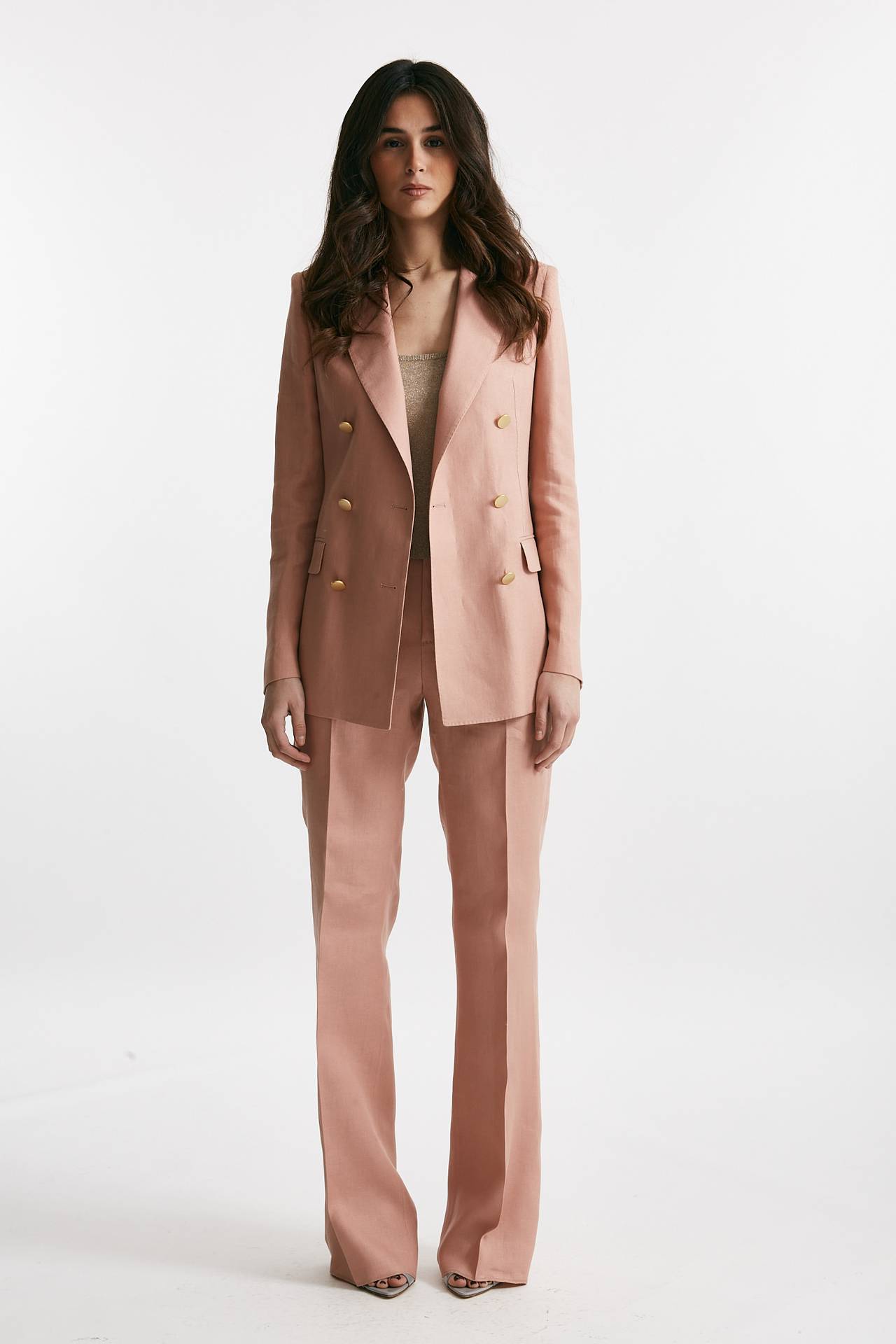Tailleur doppiopetto T-PARIGI rosa
