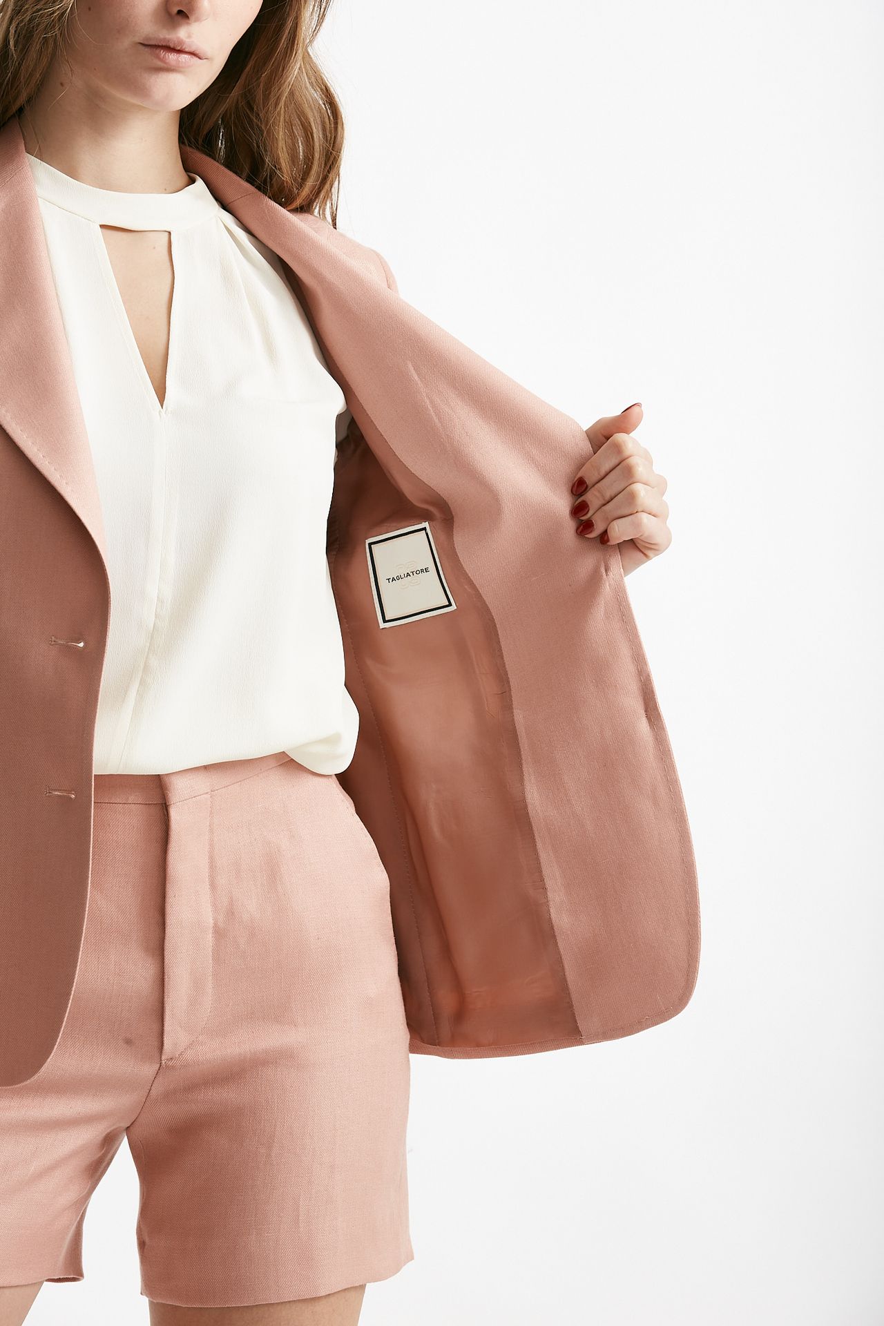 Giacca monopetto JDEBRA12L rosa