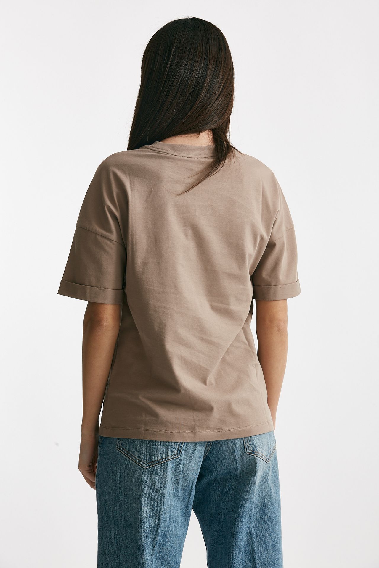 T-shirt over tortora 