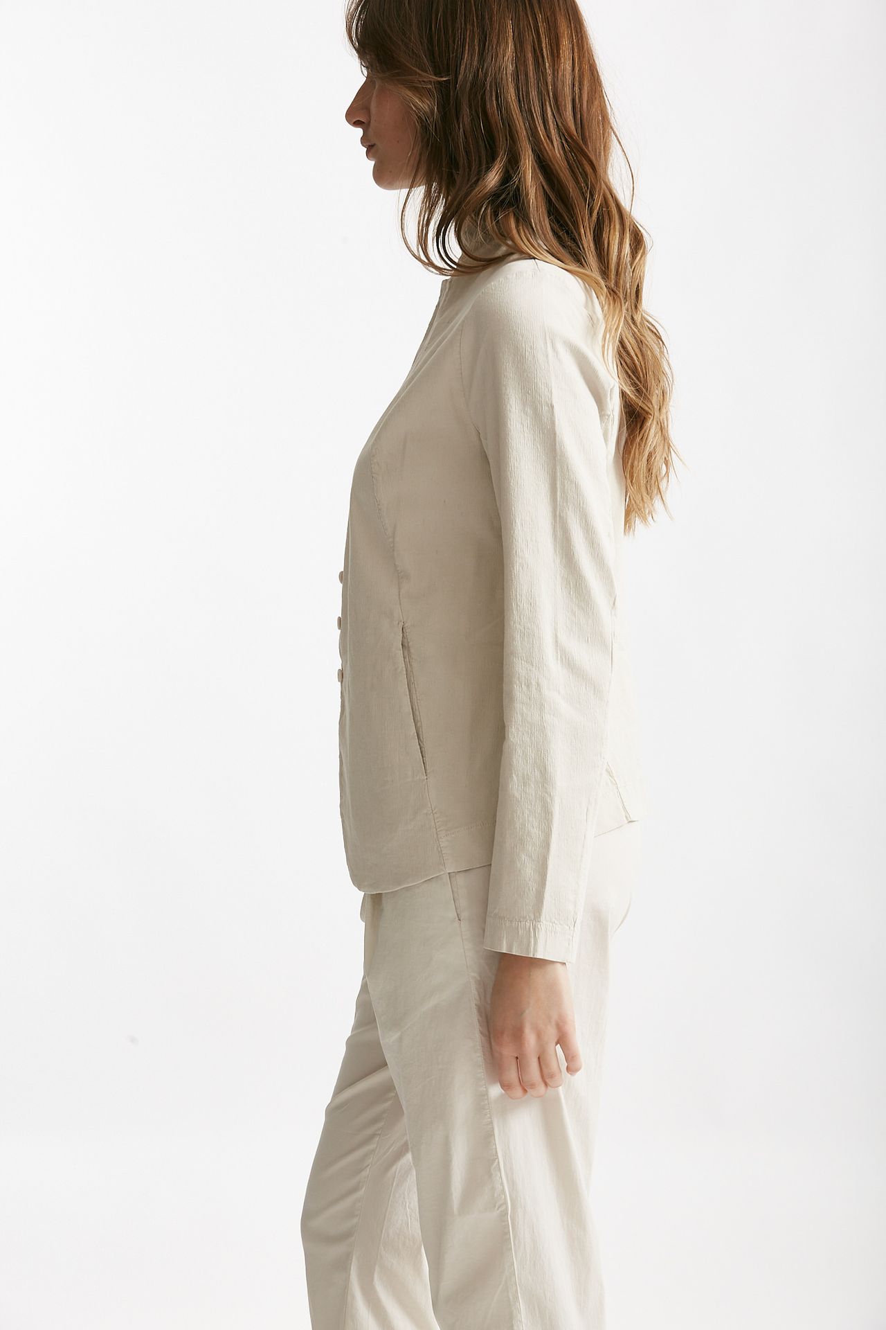 Giacca cardigan beige