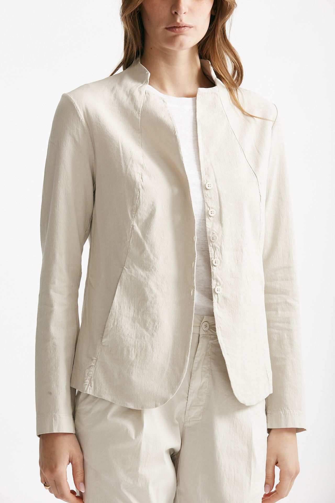 Giacca cardigan beige