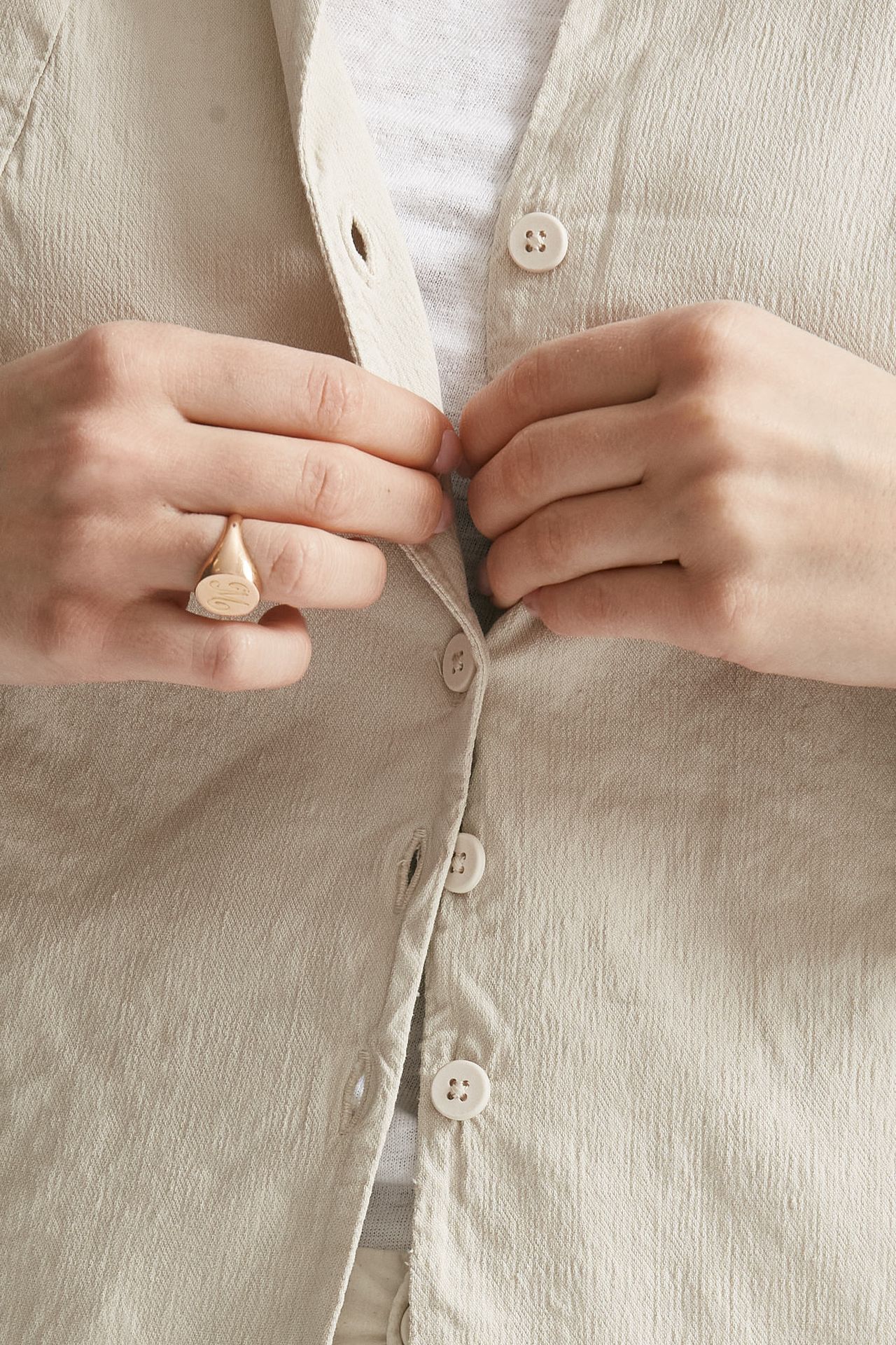 Giacca cardigan beige