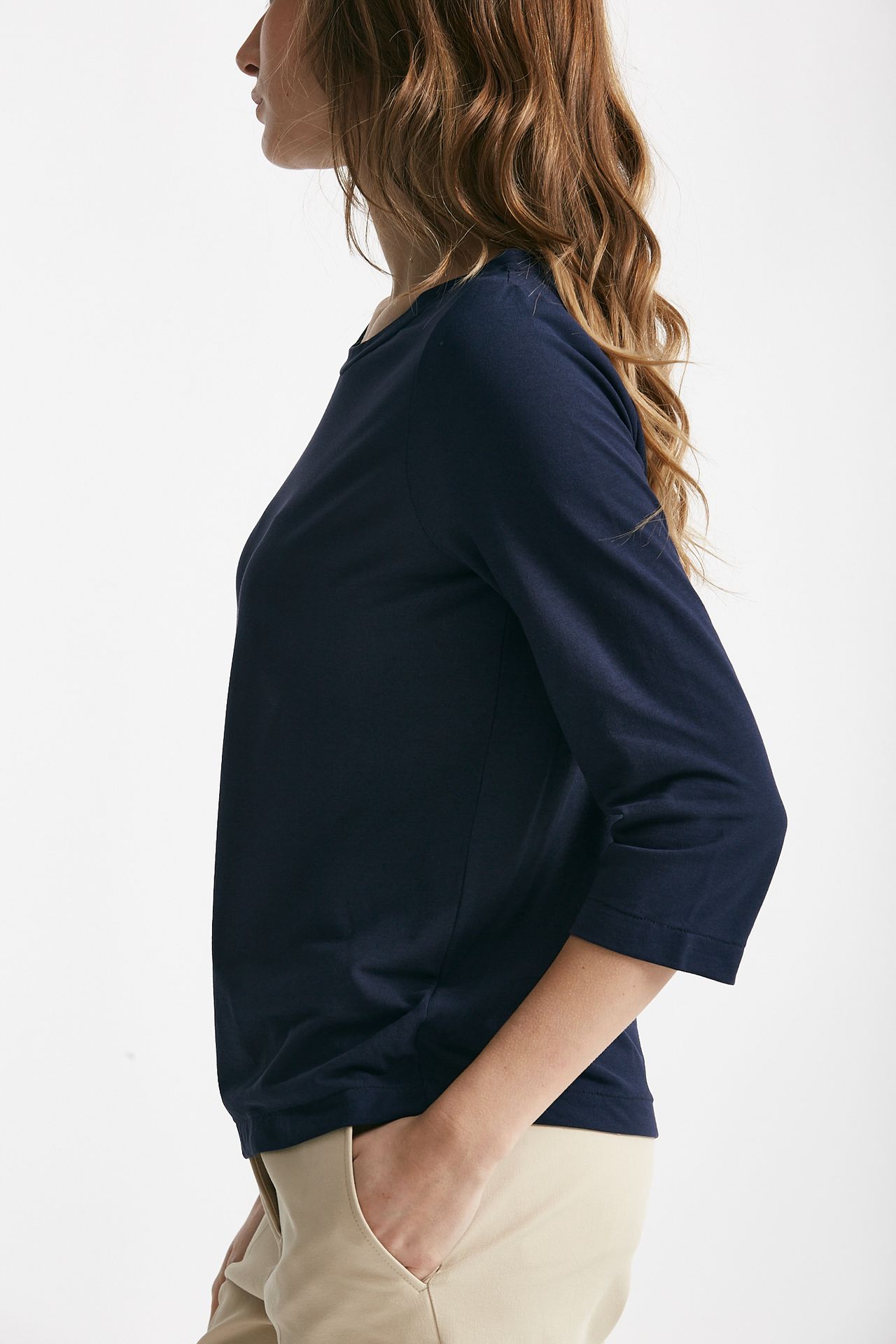 T-shirt basic ice-cotton blu aperto 