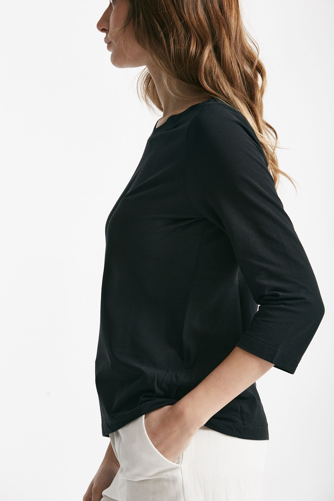 T-shirt basica ice-cotton nero