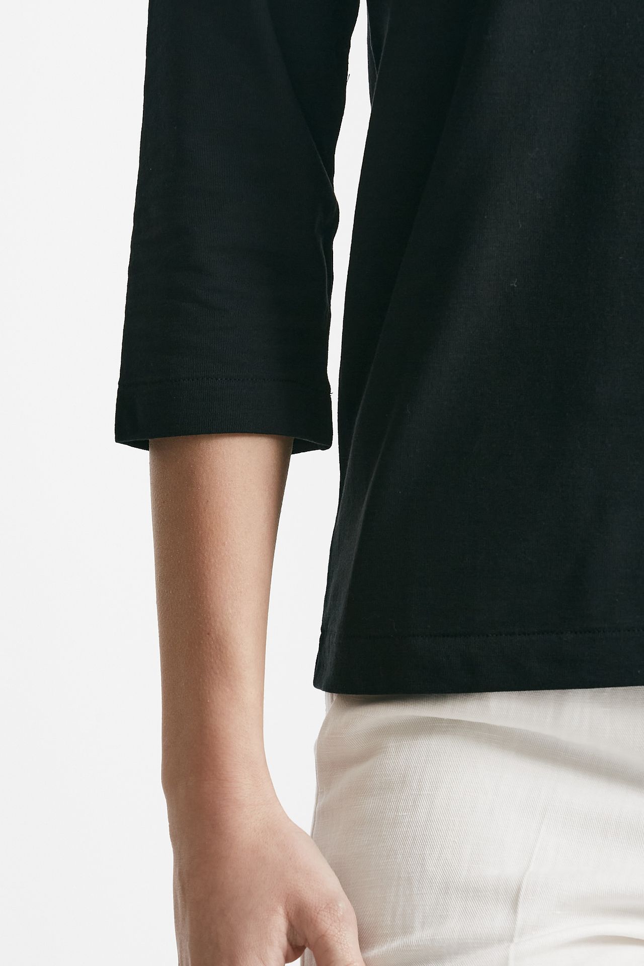 T-shirt basica ice-cotton nero