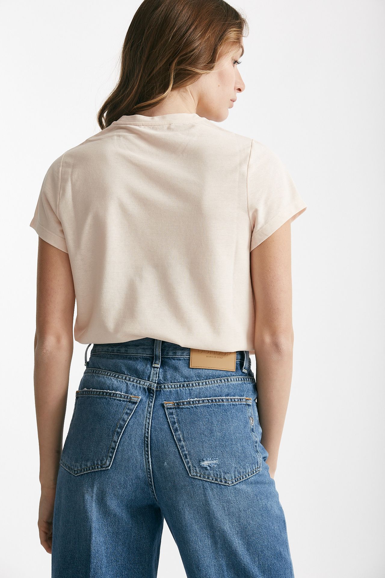 T-shirt basica ice-cotton rosa tenue