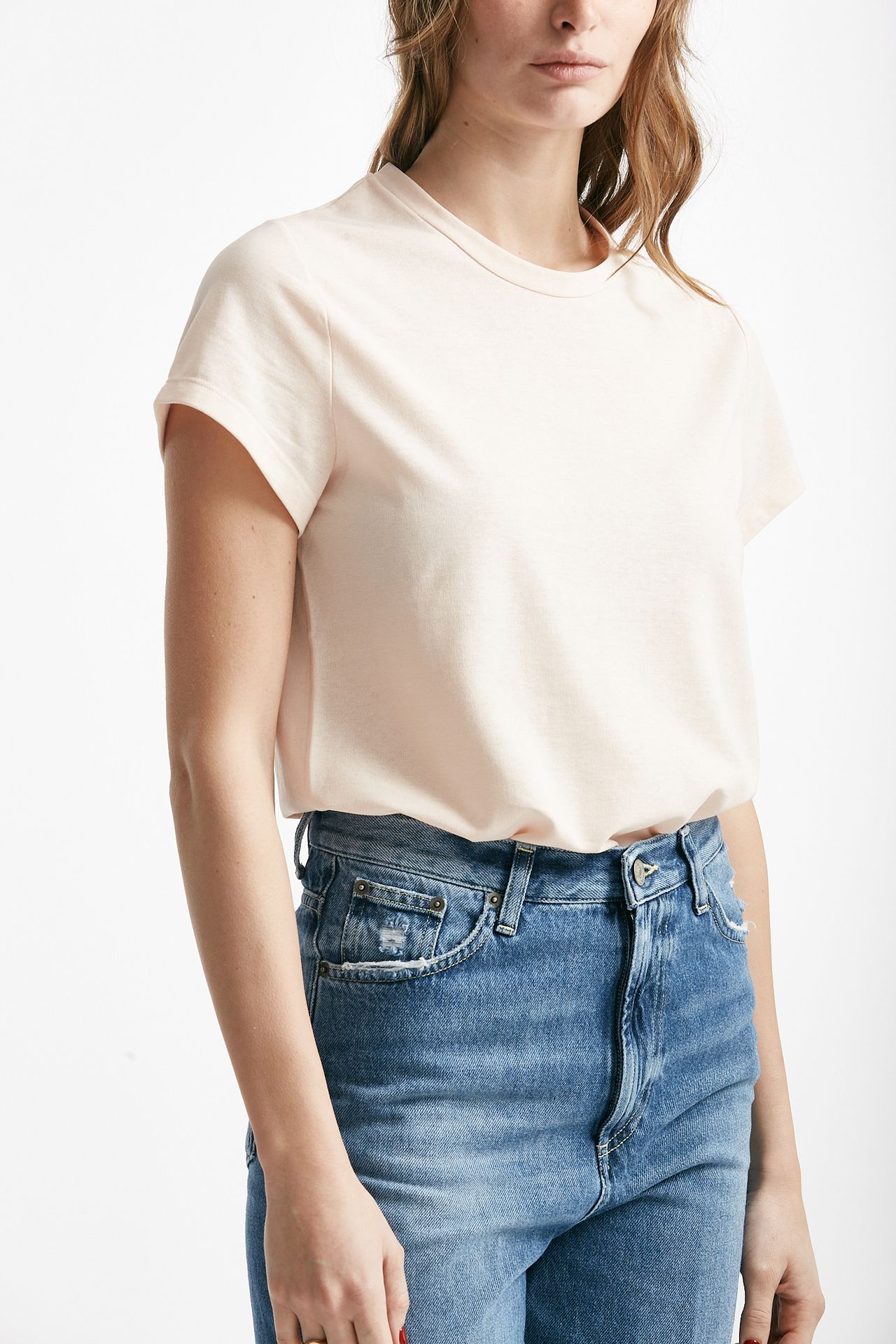 T-shirt basica ice-cotton rosa tenue