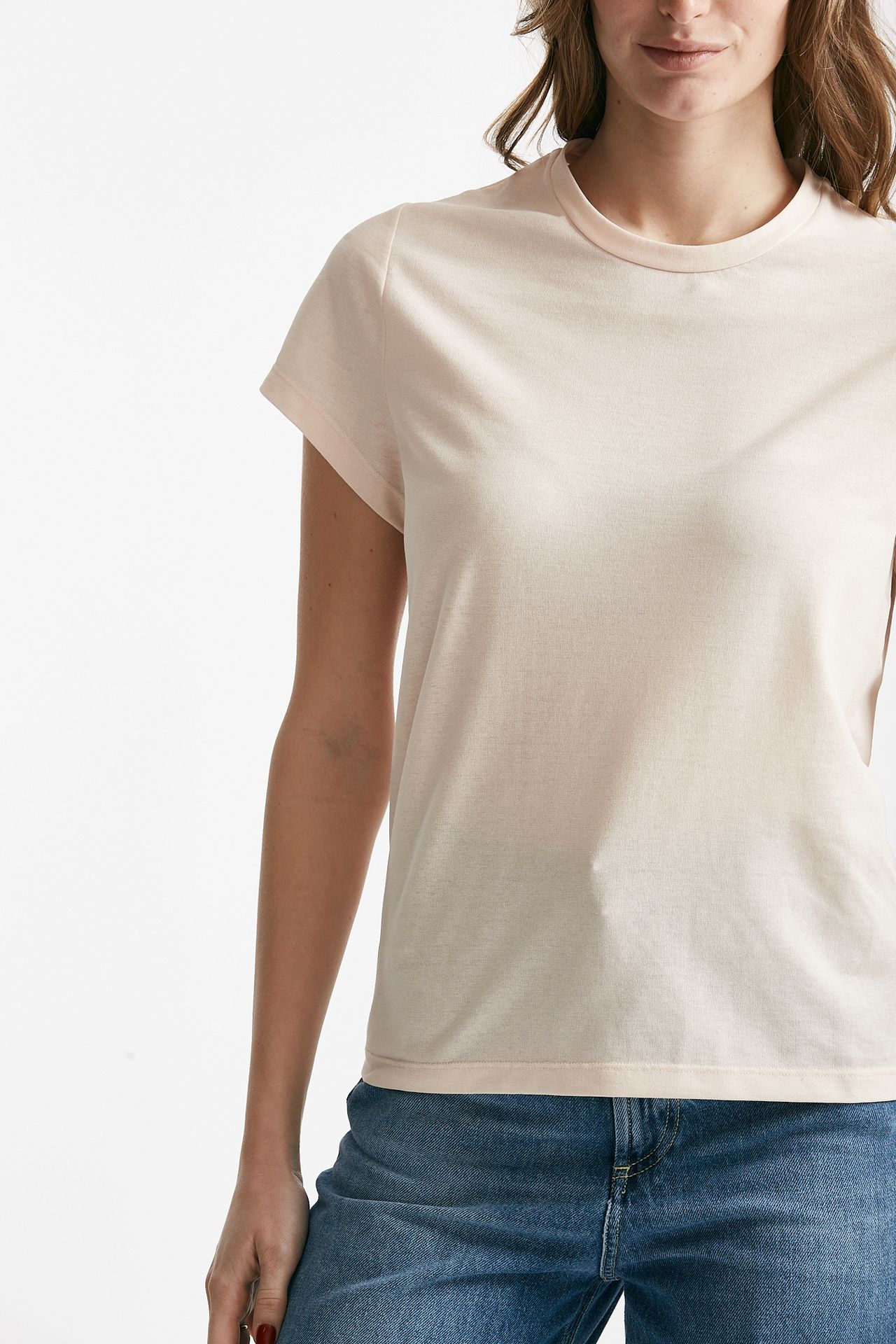 T-shirt basica ice-cotton rosa tenue