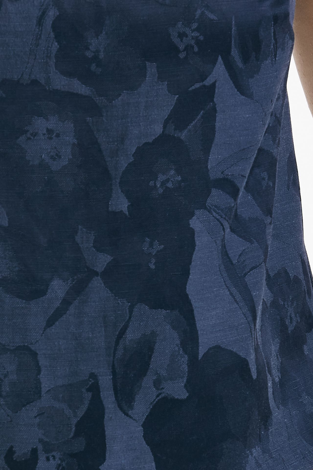 Top in fantasia fiorata blu 