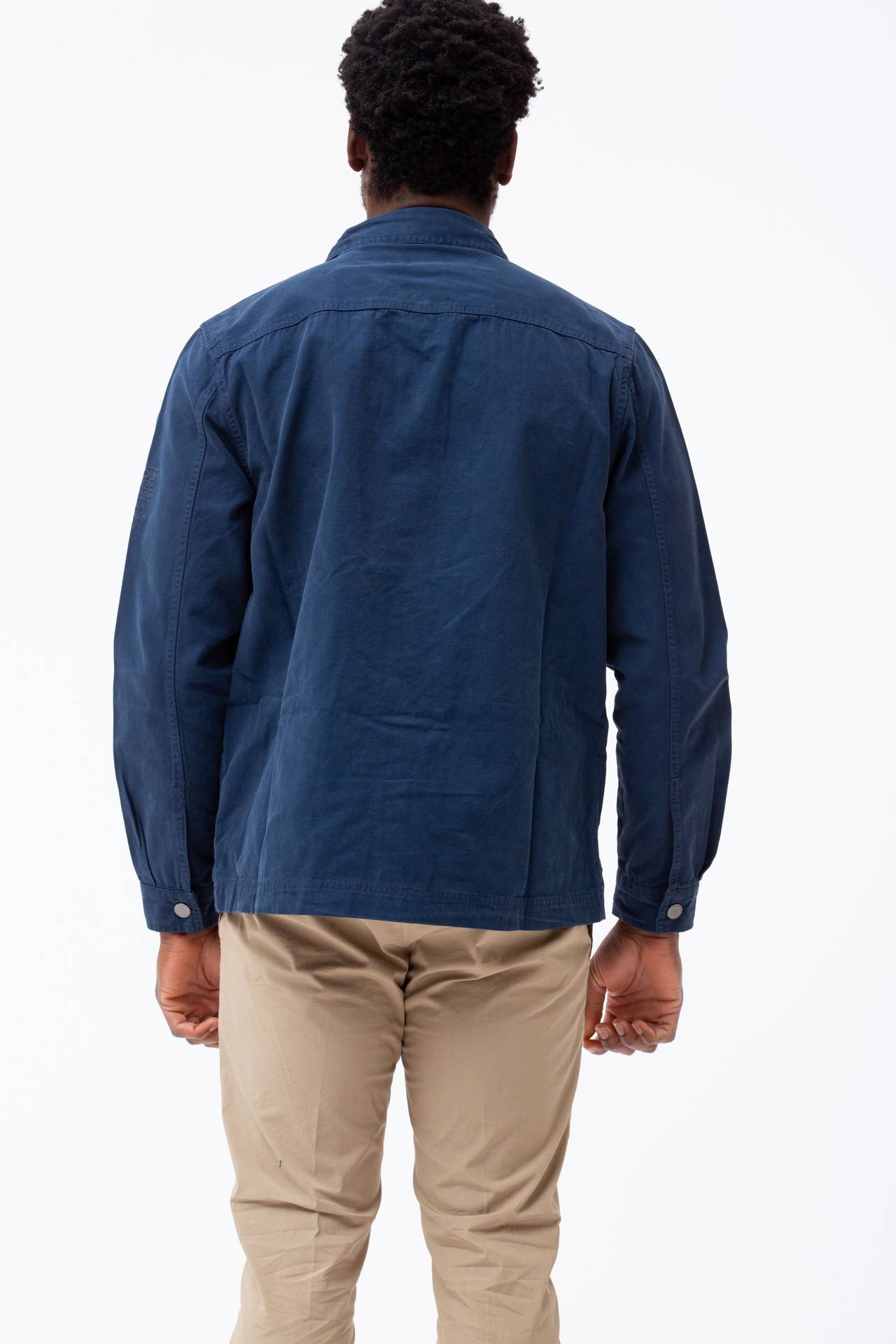 Overshirt in cotone canvas