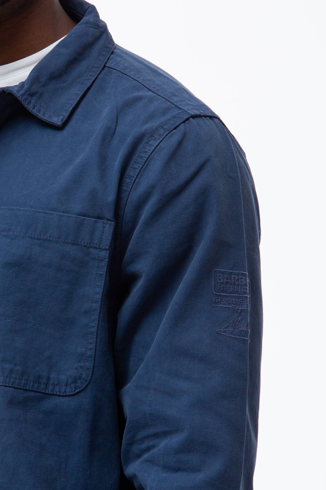 Overshirt in cotone canvas