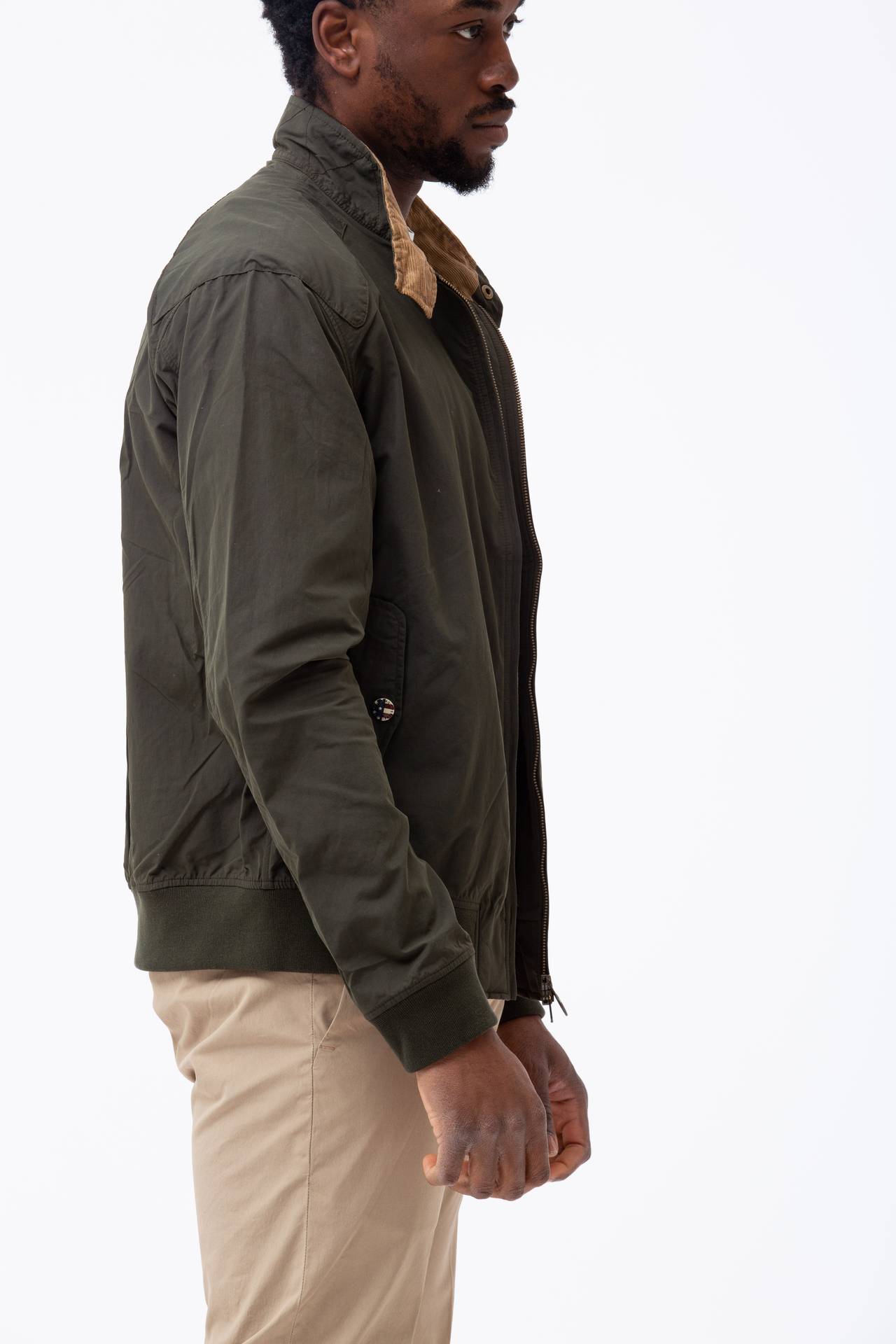 Bomber in nylon e cotone