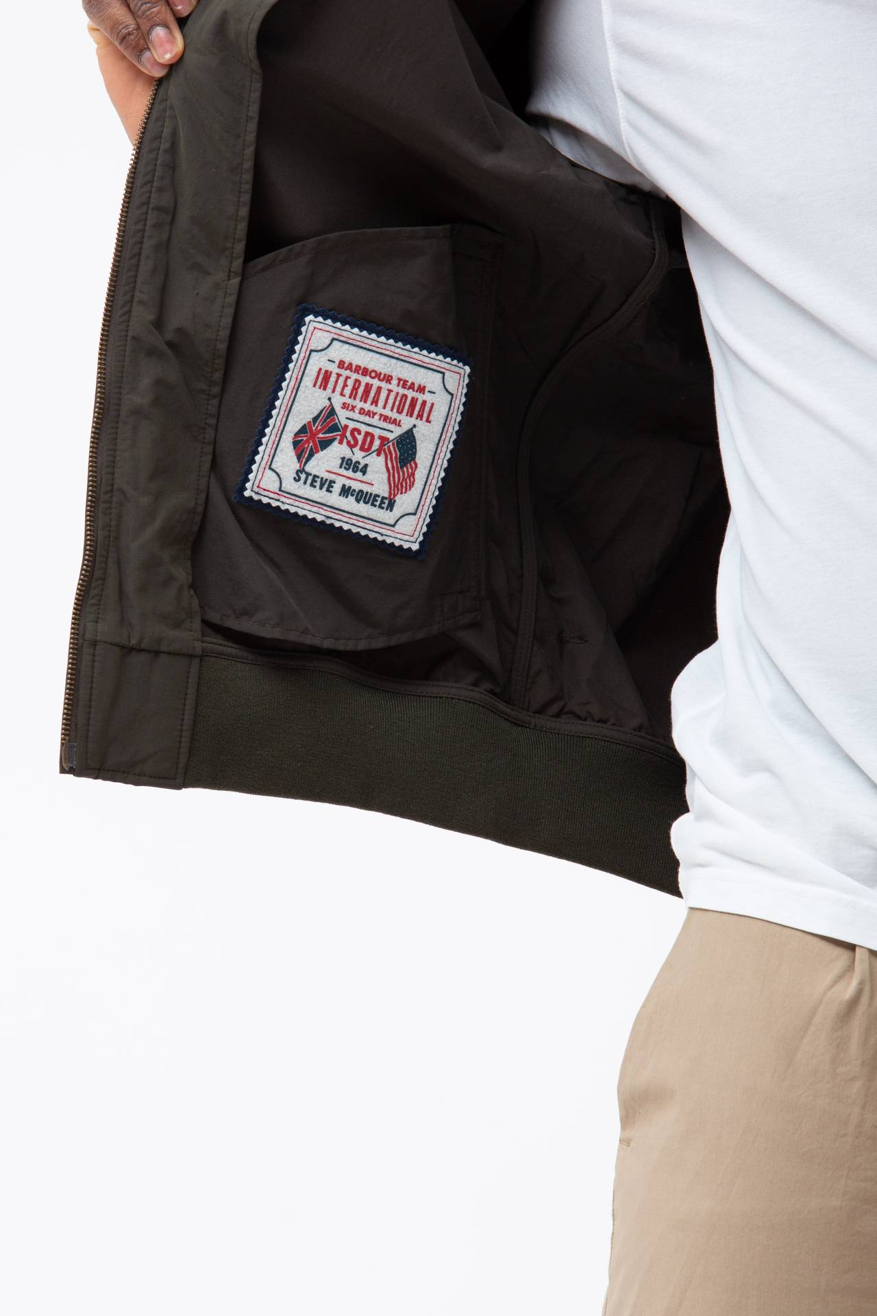 Bomber in nylon e cotone