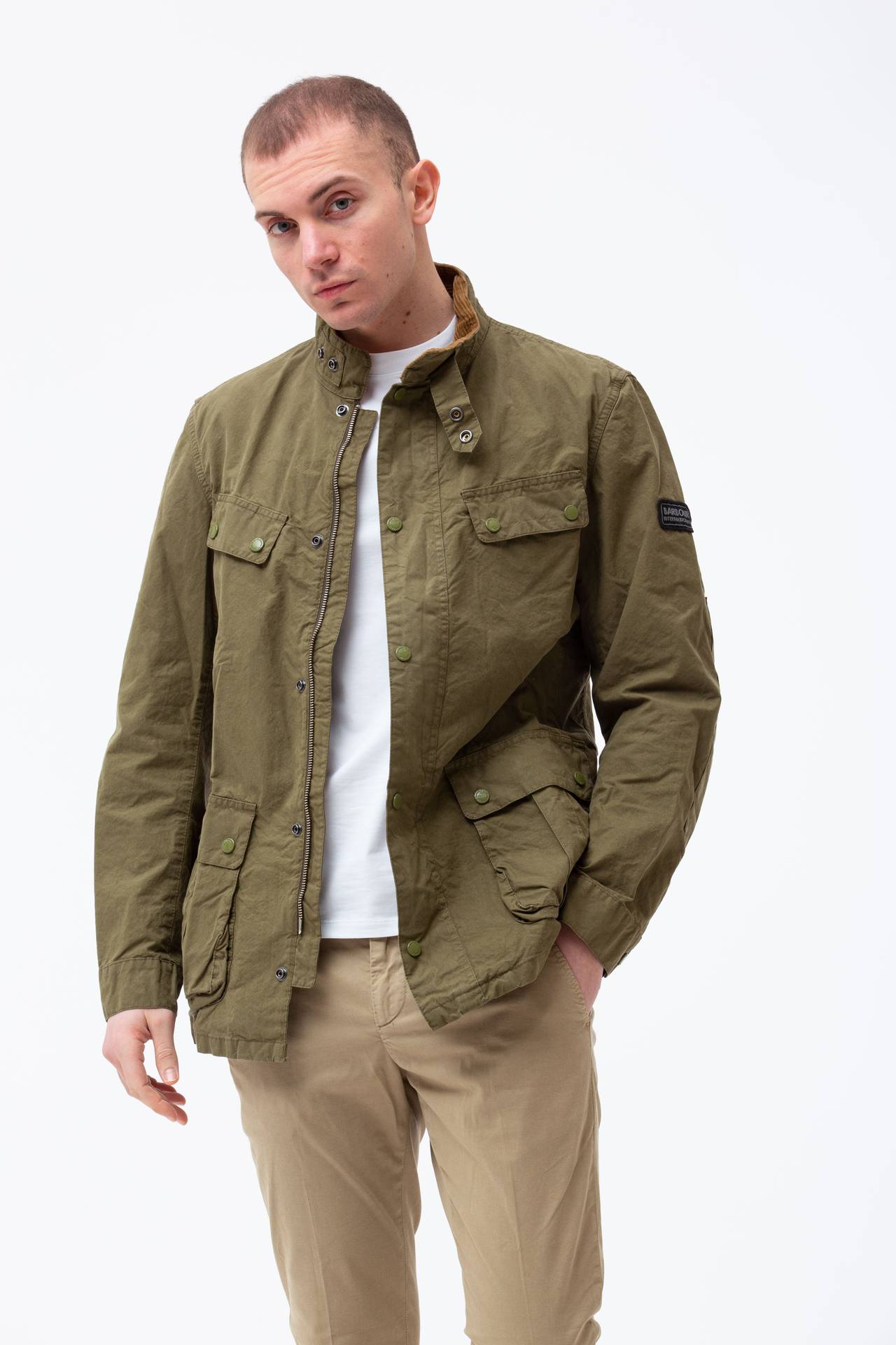 Field jacket in cotone
