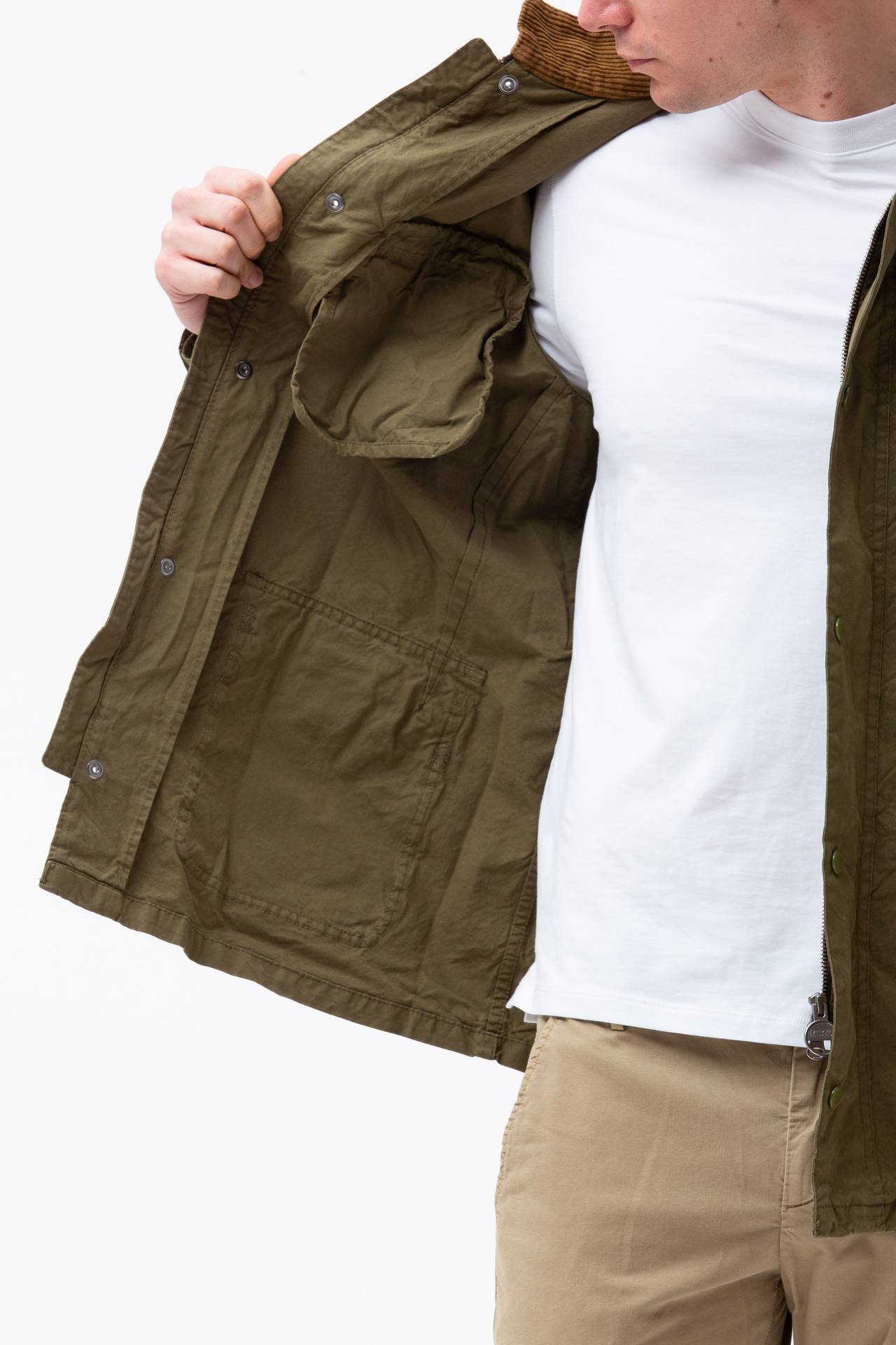 Field jacket in cotone